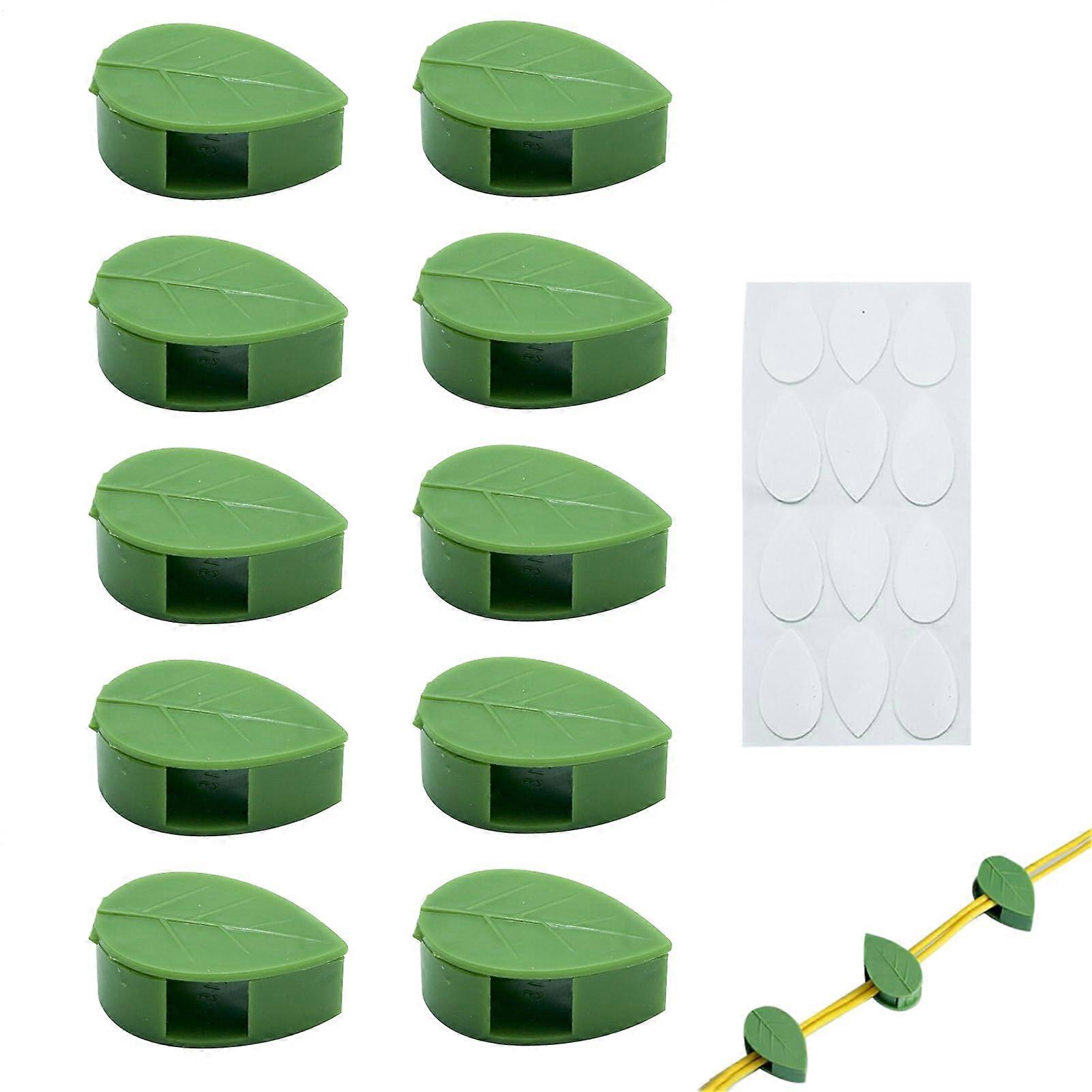 Clips For Plants - Reusable Weatherproof Plant Support Clips, 10 Pieces Adhesive, Adjustable Support Structures for Garden