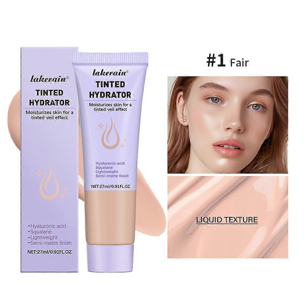 High Coverage CC cream Foundation Tinted Hydrator Matte Finish Light Oil-Free Moisturizing Makeup Hyaluronic Acid Sheer