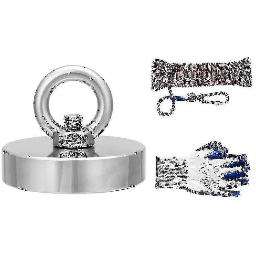 Heavy-Duty Fishing Line Kit with Magnet Eyebolt, Gloves, and Threadlocker for Improved Tension Strength
