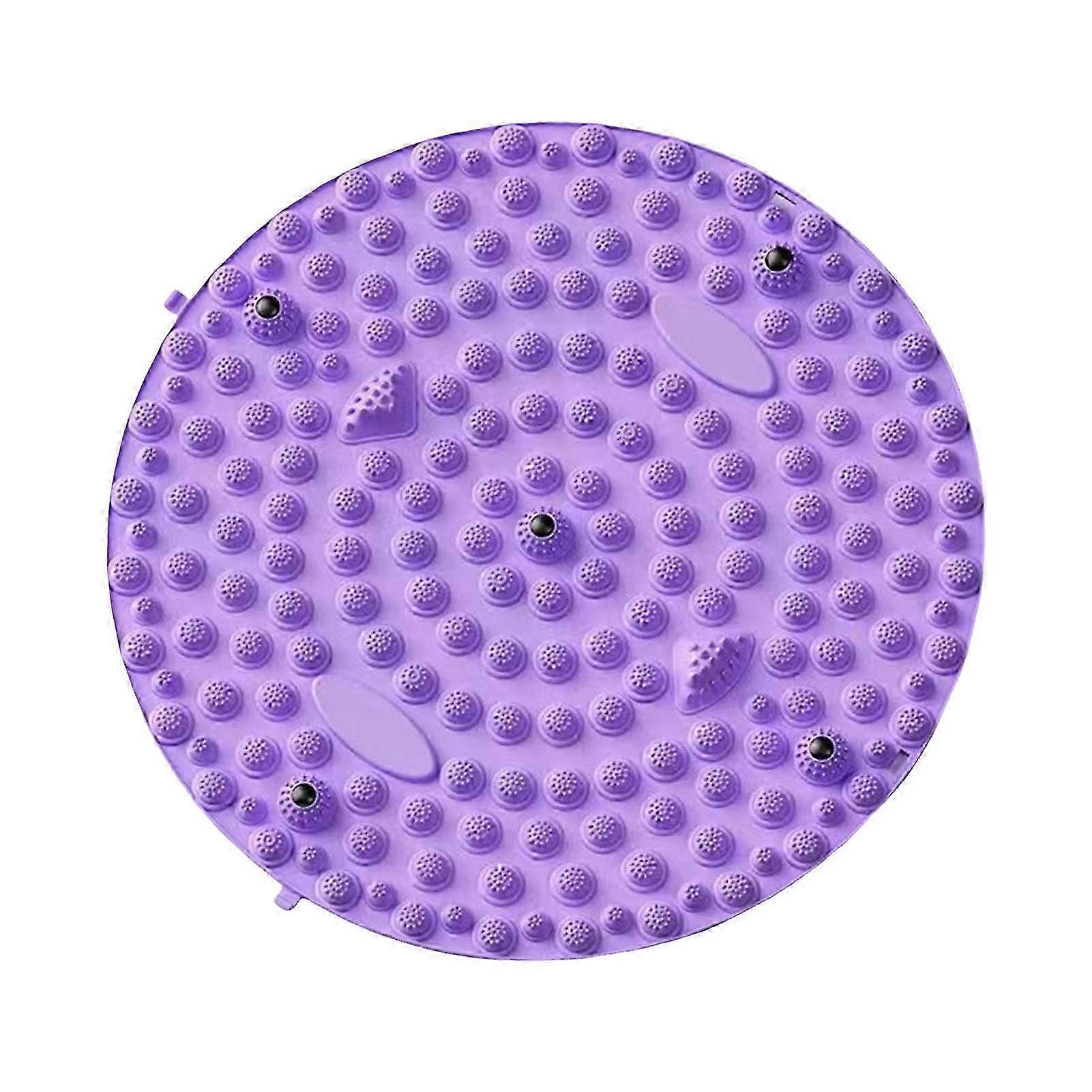 フットマッサージマット マグネティックセラピー&指圧ディスク付きリラクゼーション - パープル