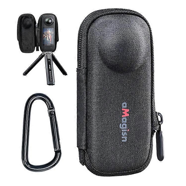 AMAGISN Compatible For Insta360 X5 Camera Protective Case Fleece Lined EVA Shell Storage Bag