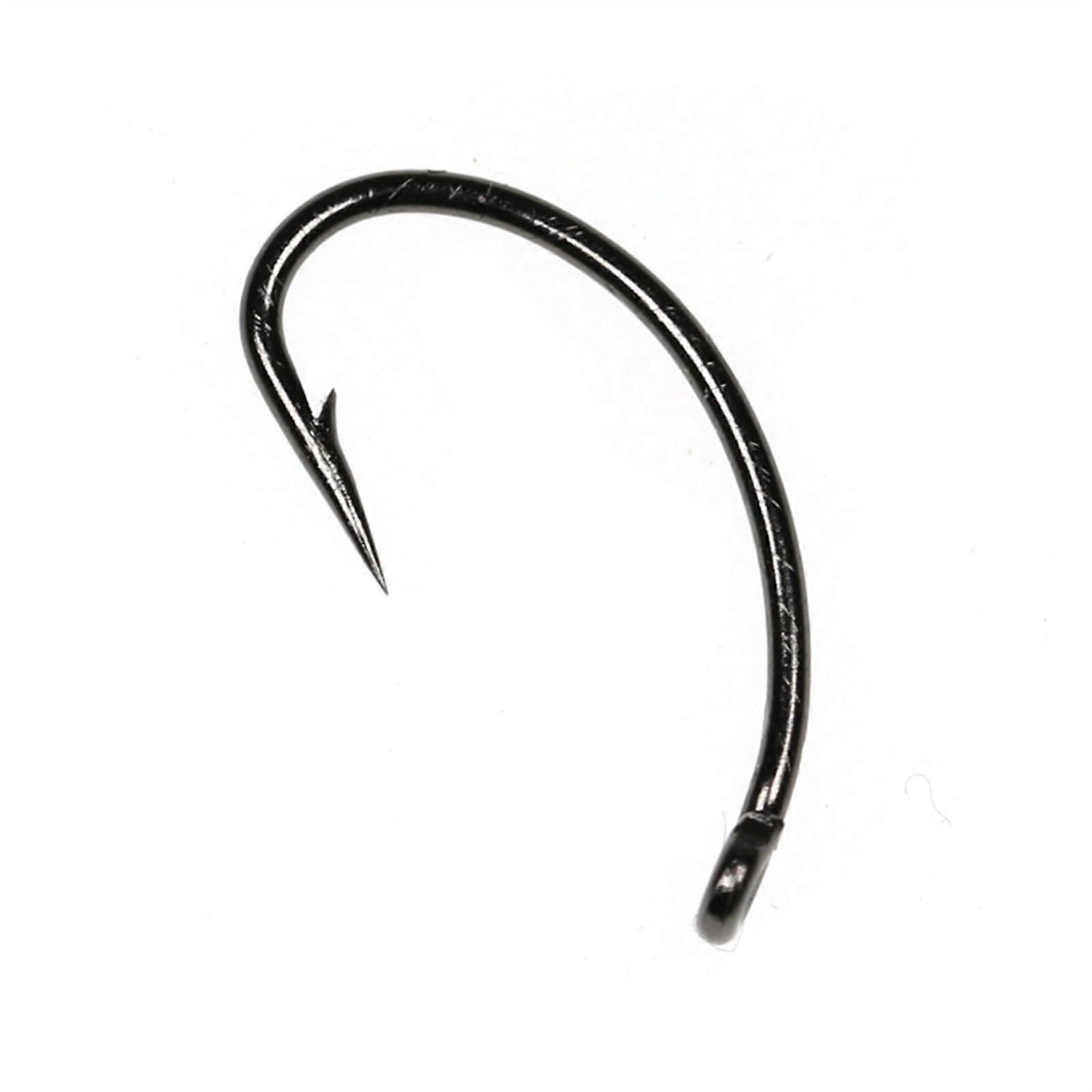 Angling Accessories 50 Pcs Micro Wide-Gap Carbon Steel Hooks Size #10-#16 Color #8
