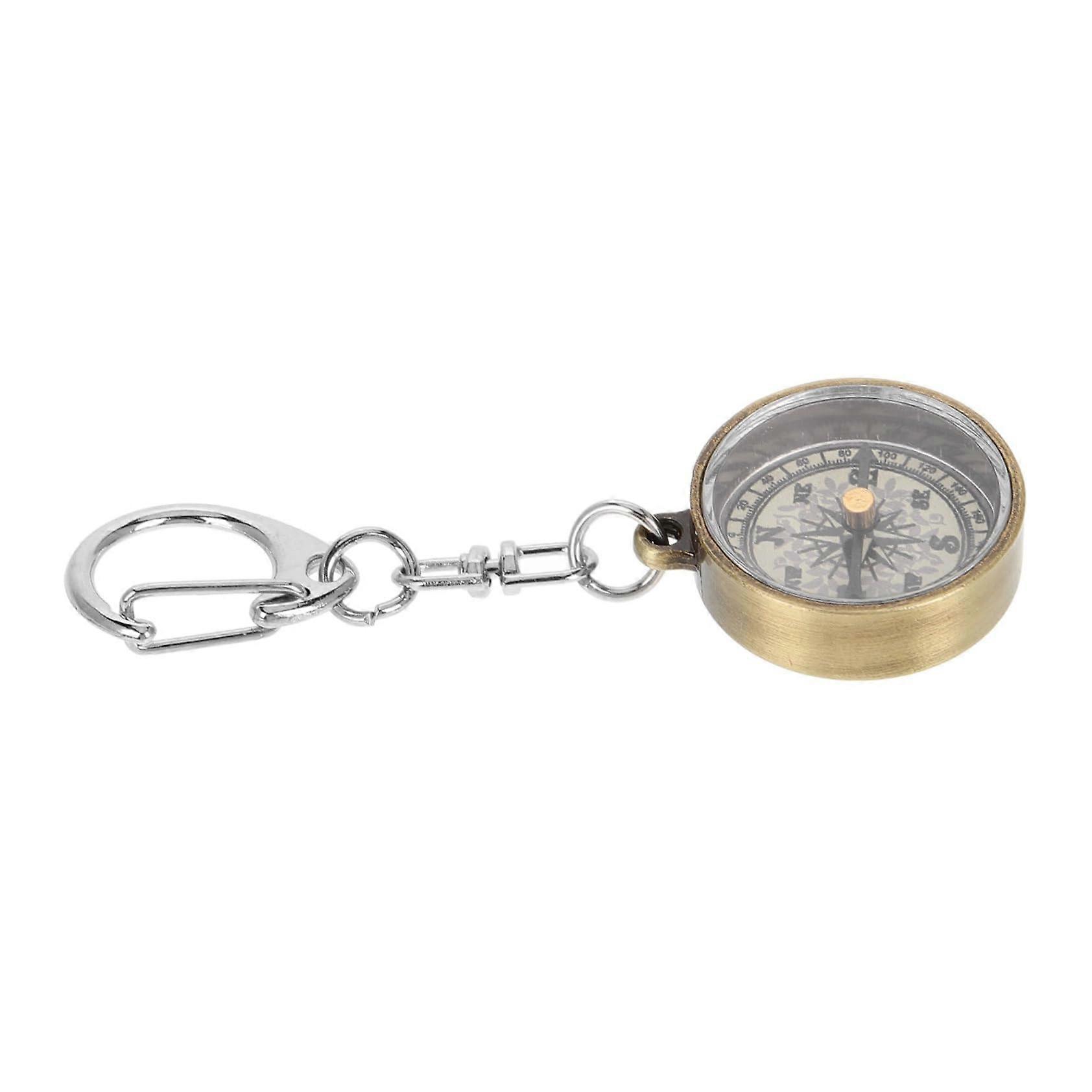 Kompass keychain pocket compass keychain mountaineering keychain pocket compass For compass keychain in bulk zinc alloy