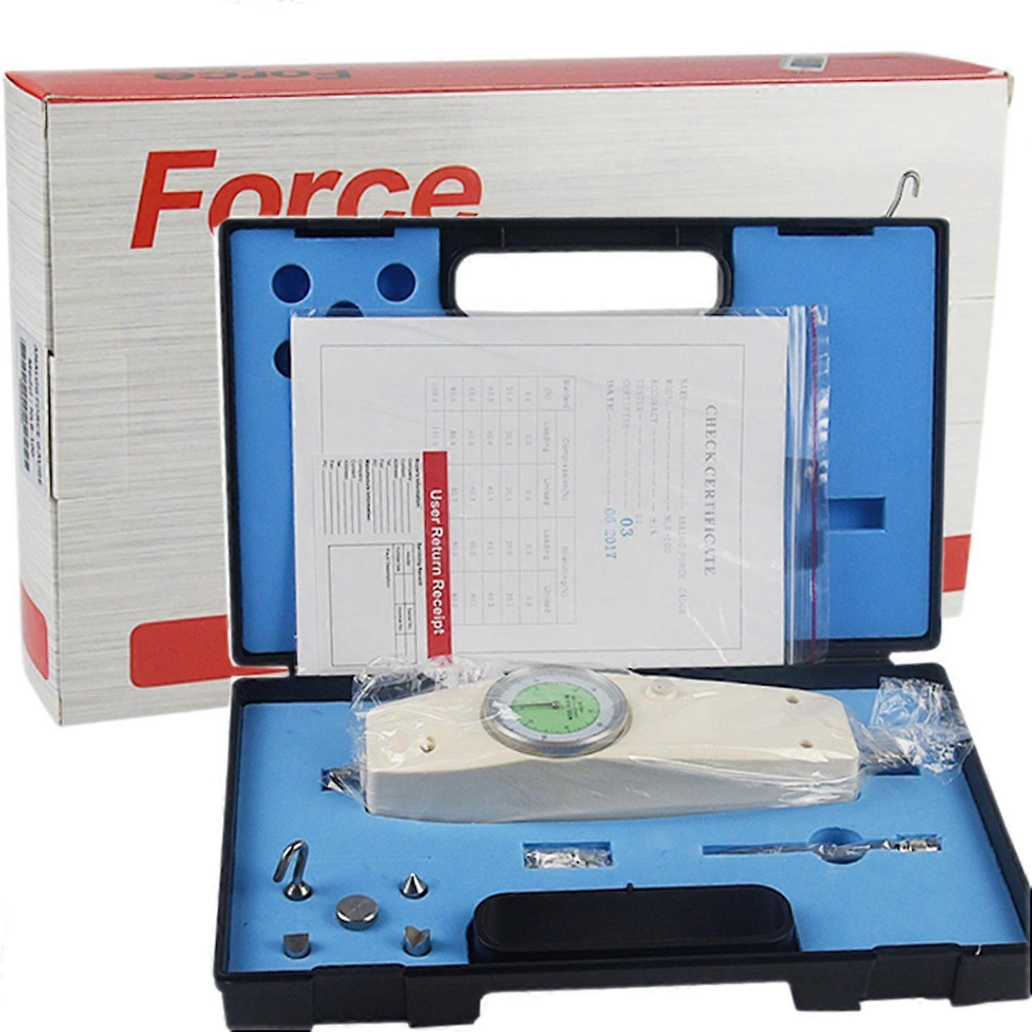 Push Pull Precision Force Gauge Analog Dynamometer With Max Load 100N, Dual Newton And Pound Units