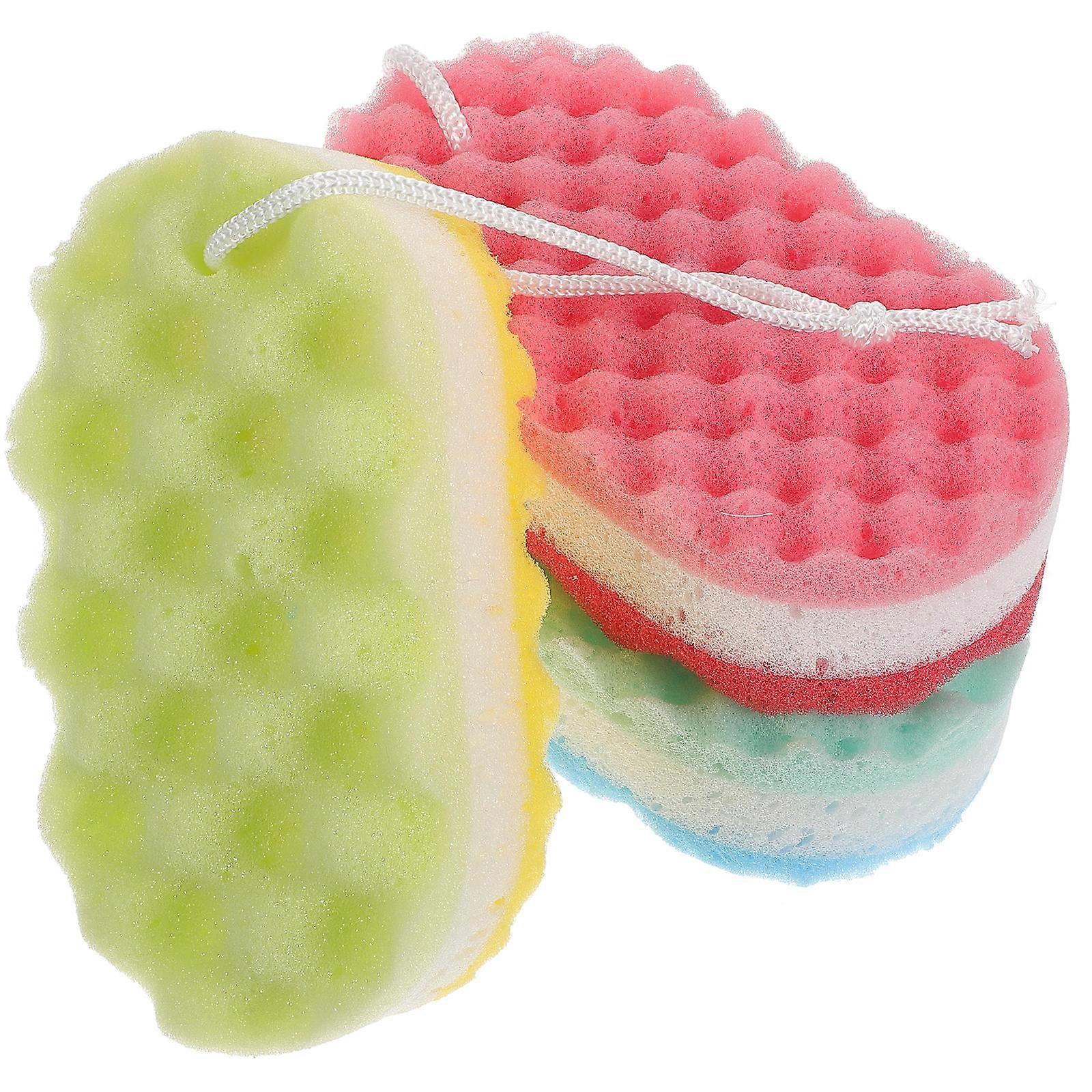 Here's a refined and appealing product description based on the title you provided:
**3 Pack Bathing Sponges with Hanging Rope – Soft Body
