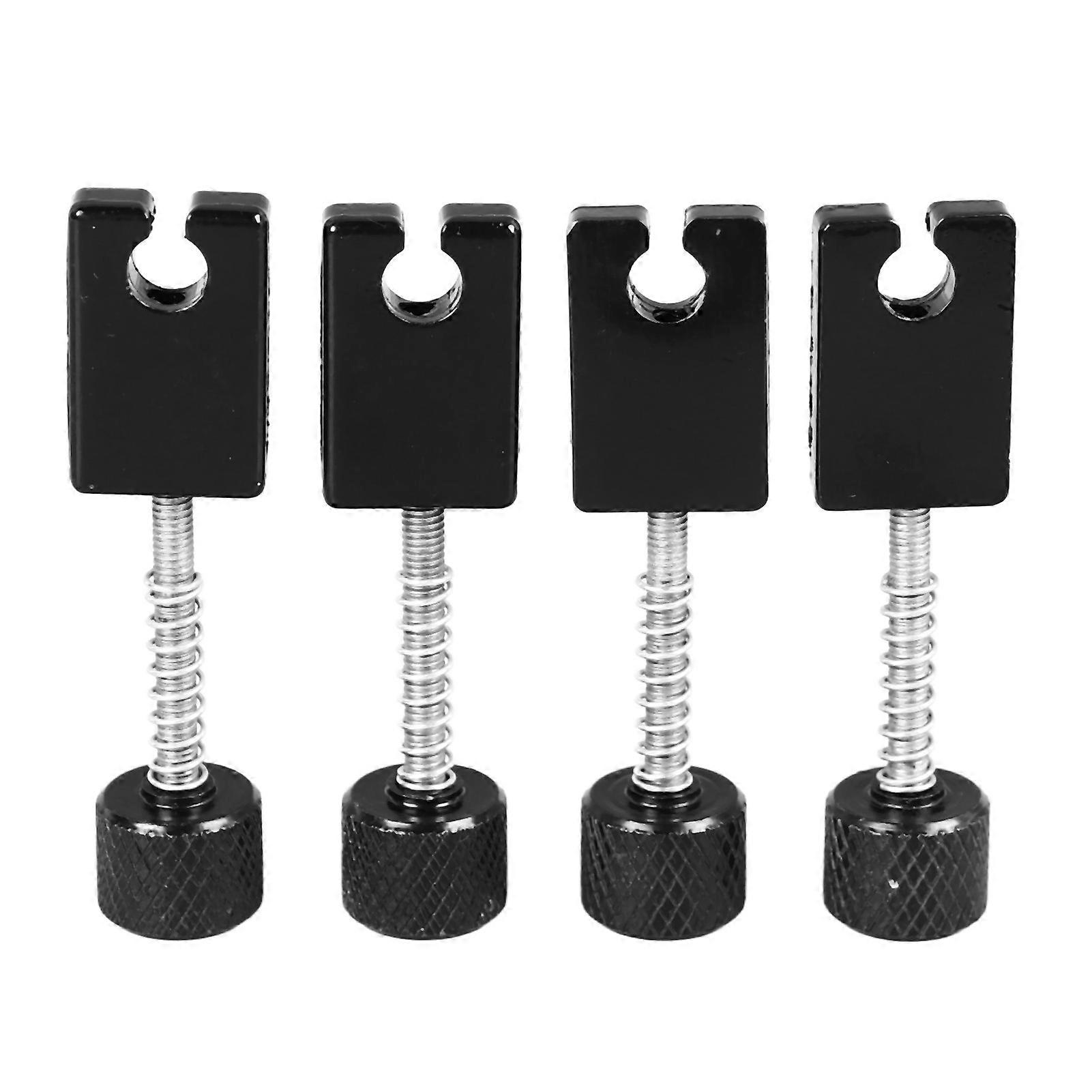 4Pcs Basso Elettrico Sella Senza Testa In Metallo Tuning String Bridge Sella per la Sostituzione 