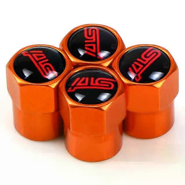 4pcs καπάκια βαλβίδων ελαστικών αυτοκινήτων κατάλληλα για Subaru STI Impreza Κατάλληλος δασοφύλακας Tribeca XV Αξεσουάρ αυτοκινήτων Shry