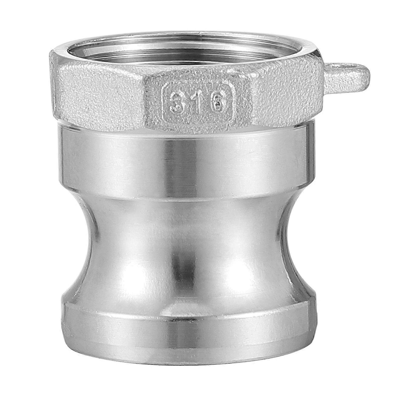 Stainless Steel Camlock Quick Coupling with One NPT Female Thread and Cam Handle for Industry 1pc Silver