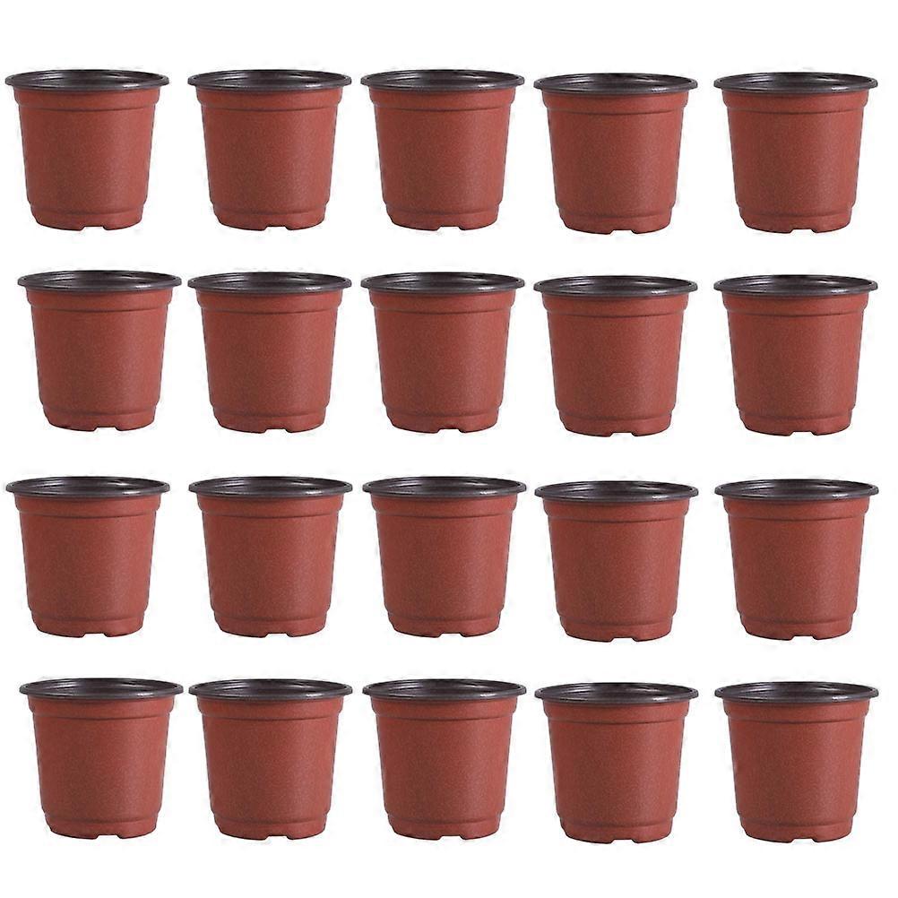 Small Flowerpot Double Color Flowerpot Ideal For Ferns Plants Home Gardening Square Style Retro Look 10x10x8cm Planting 70Pcs