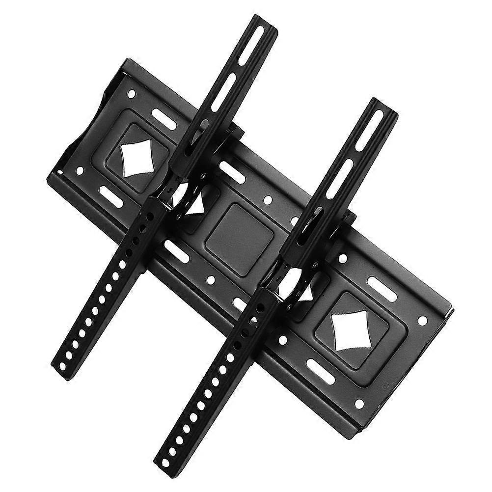 تلفزيون جدار جبل قوس قابل للإمالة مادة قابلة للتعديل للمستخدمين العامين الاستخدام المنزلي أسود 1 مجموعة