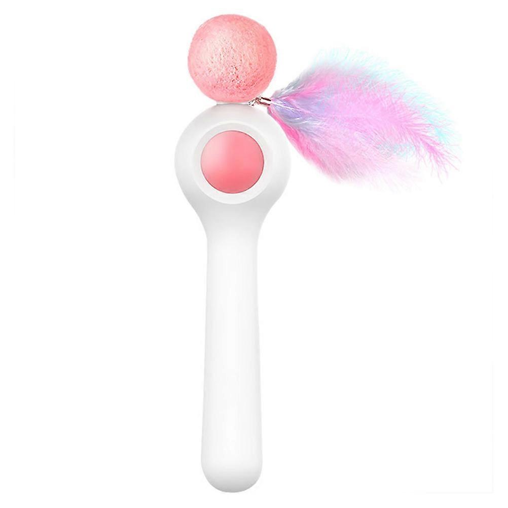 Automatic Retractable Cat Teaser – Durable Interactive Pet Fishing Rod for Indoor Cats and Kittens, Safe Ball Design for Exercise and Entertainment