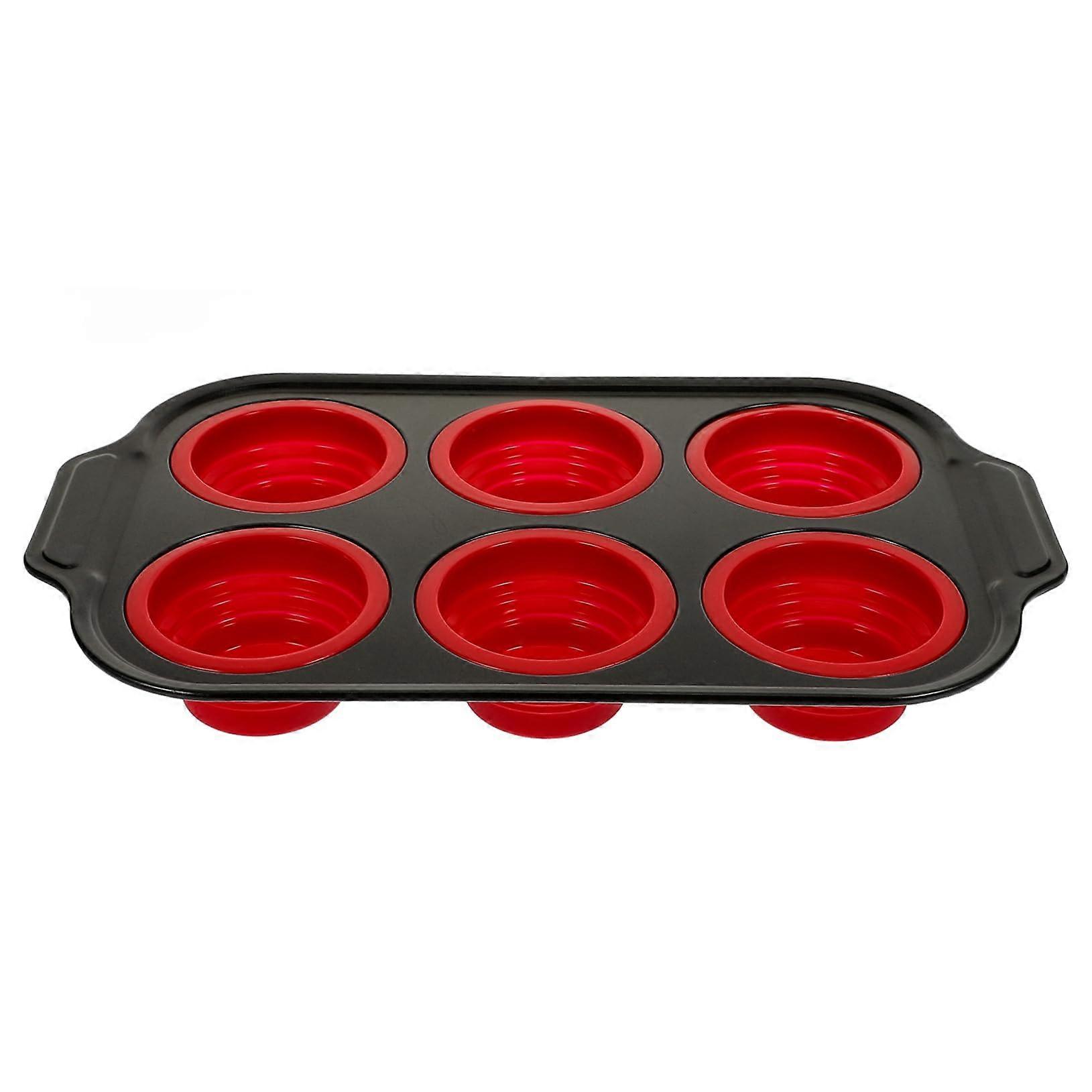 Muffin pan made of silicone ovenproof easy to clean for muff cupcakes and durable and sturdy for beginners and professionals