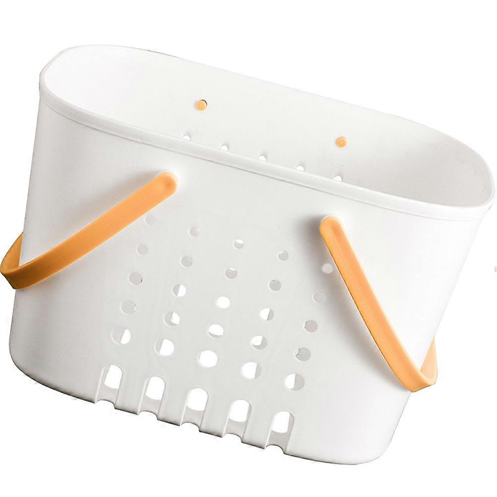 Shower Bucket Plastic Organizer With Handle For Bathroom Use Rectangular Shape 9 8X7 1X6 3in Storage 1Set