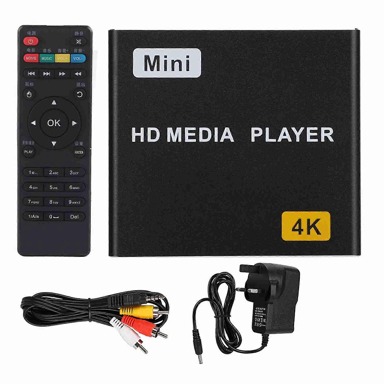 4K Full HD Digital Media Player HDMI USB s SPDIF Home Video Music Player
