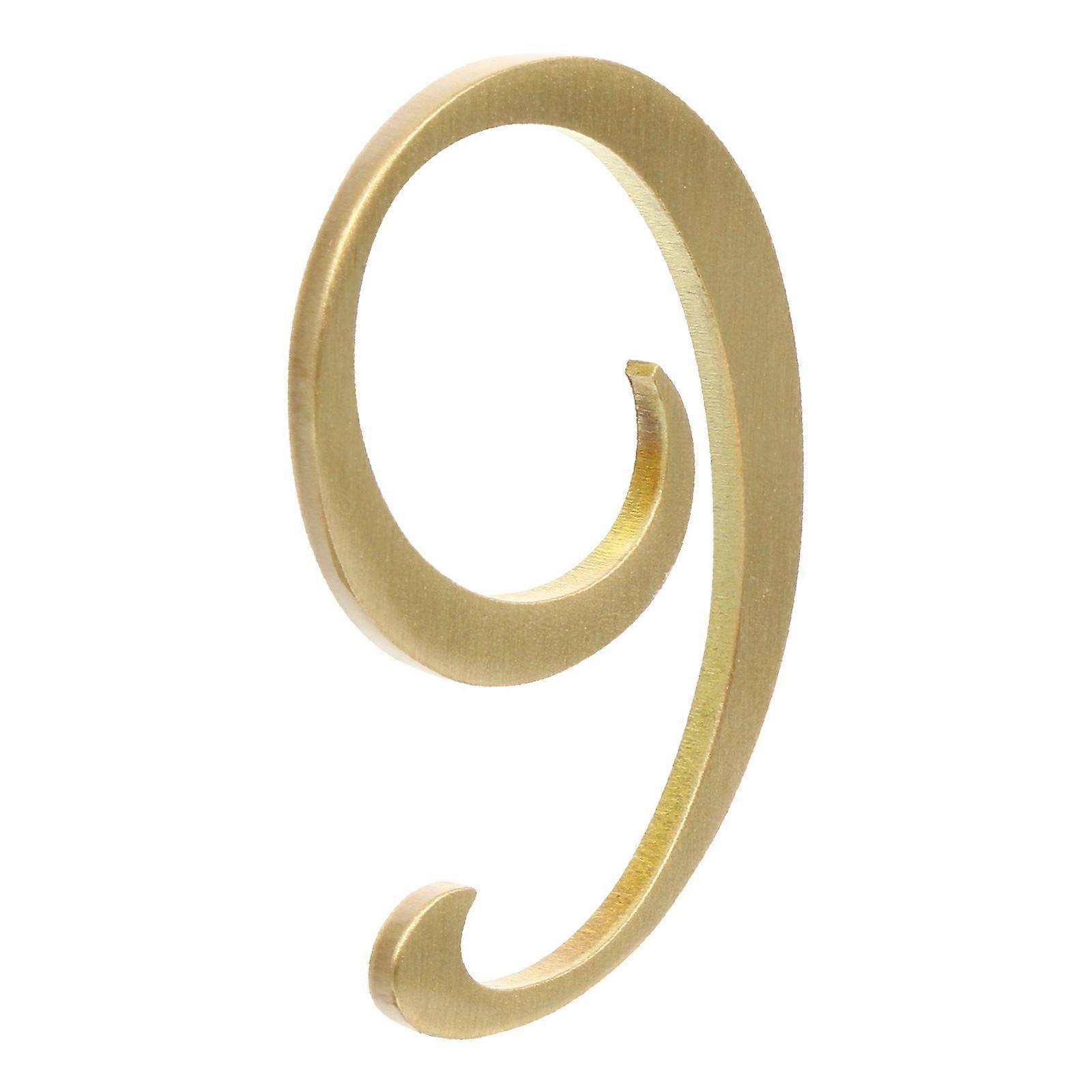 1pc Copper Door Number House Number Mailbox Number Street Address Number
