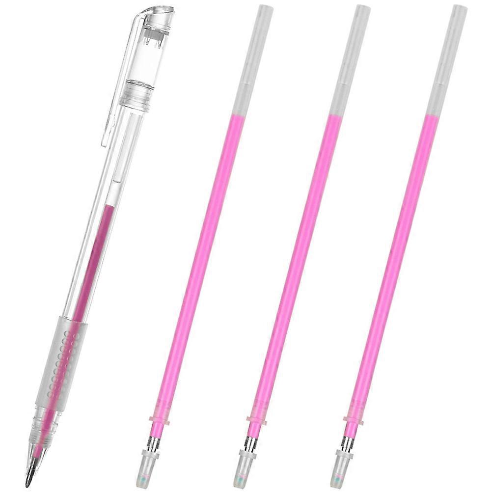 Mapping Pen For Eyebrows Embroidered Eyebrow Pen Makeup Preparation Tool Cylindrical Pink 15x0.9cm For Beginners 1Set