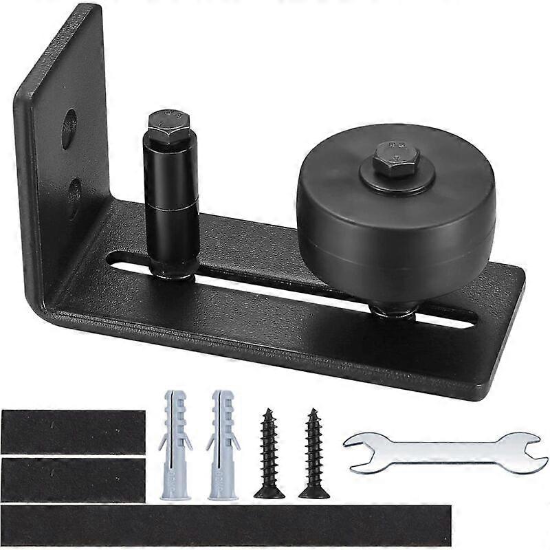 Sliding Door Floor Guide, 8 in 1 Barn Door Floor Guide, Adjustable Roller Floor Guide for Sliding Doors