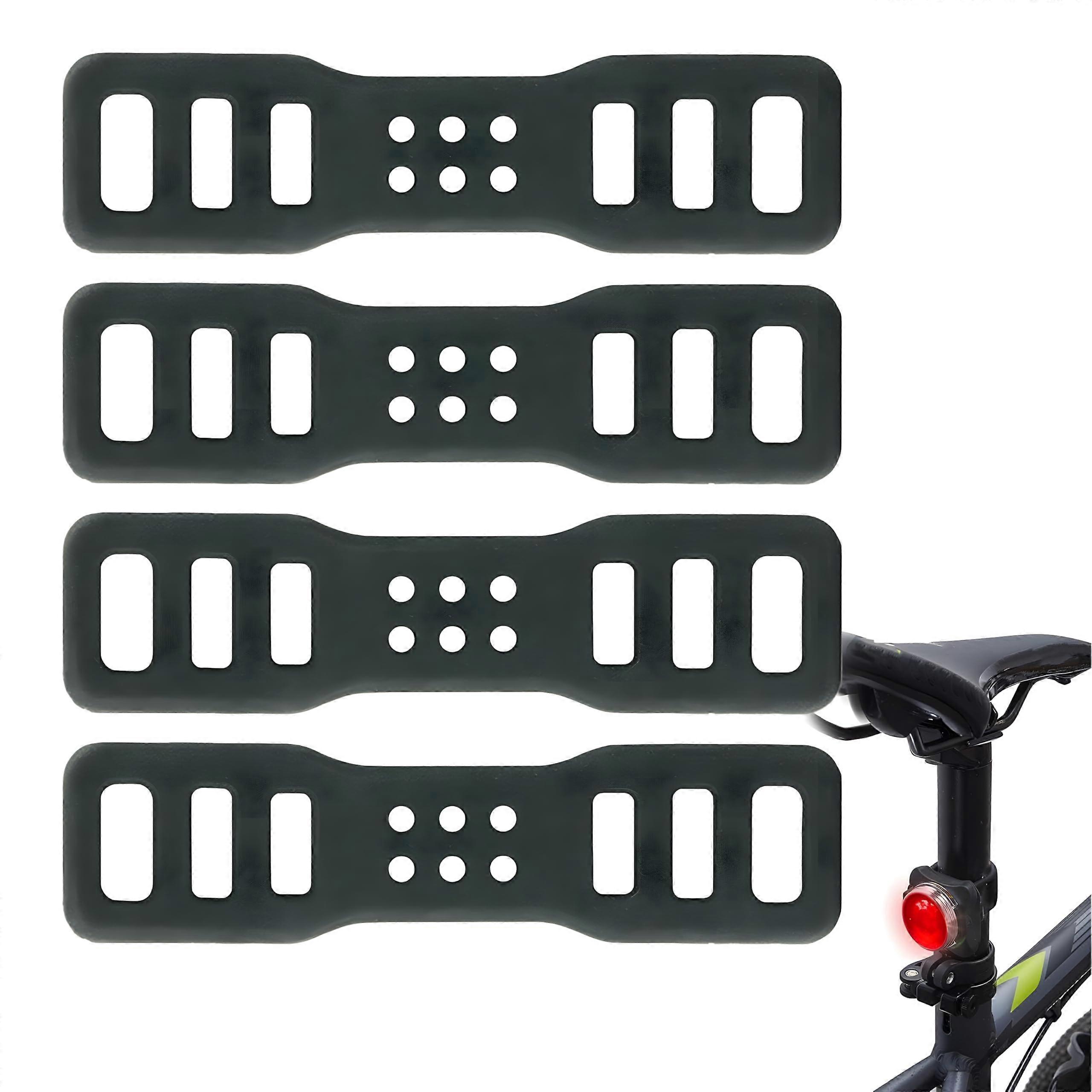 Bicycle Silicone Band, Stretch Rubber Rings, Torch Elastic Holder for LED Light (5 Pack)