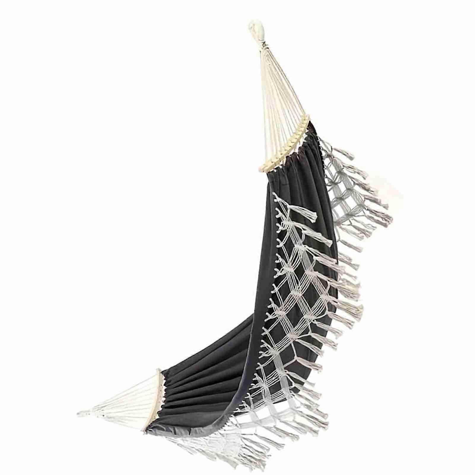 Double Macrame Hammock Two Person Swing Bed  for Beach Yard Bedroom Patio