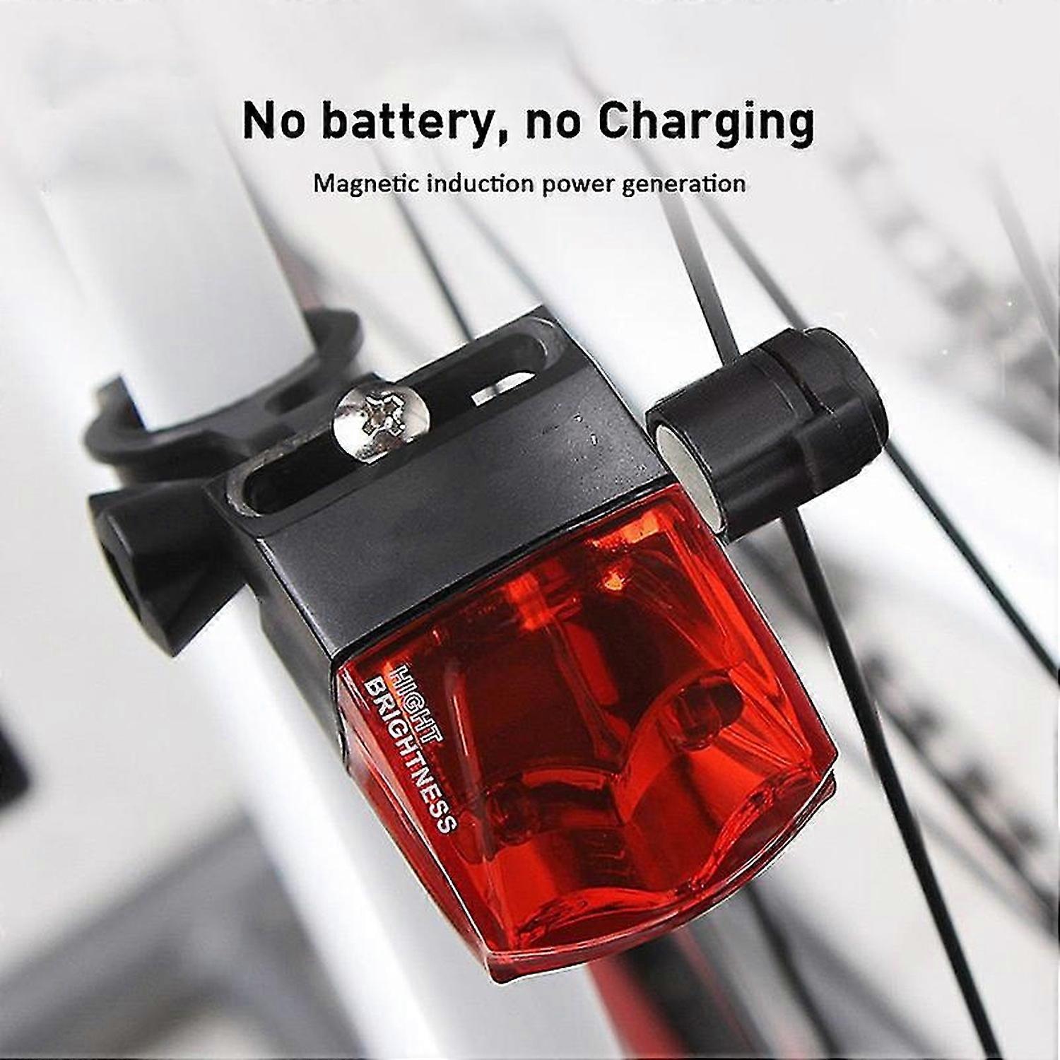 Electromagnetic Induction Bicycle Tail Light Self-powered Waterproof LED Bike Light