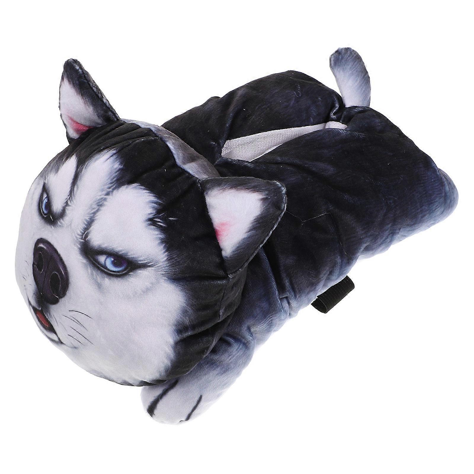 Cute Cartoon Dog Tissue Box Holder for Cars – Soft Animal Design Organizer Pouch with Napkin Dispenser for Car Decoration