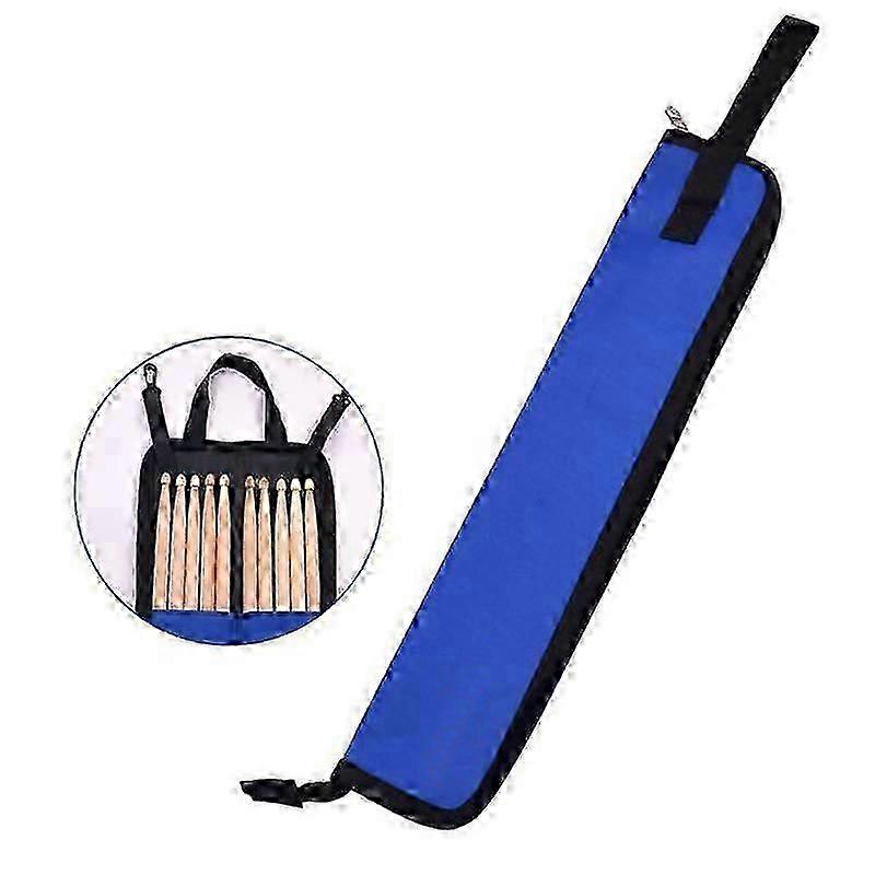 Portable Jazz Drumstick Bag with Shoulder Strap and Hand-held Storage for Drumsticks