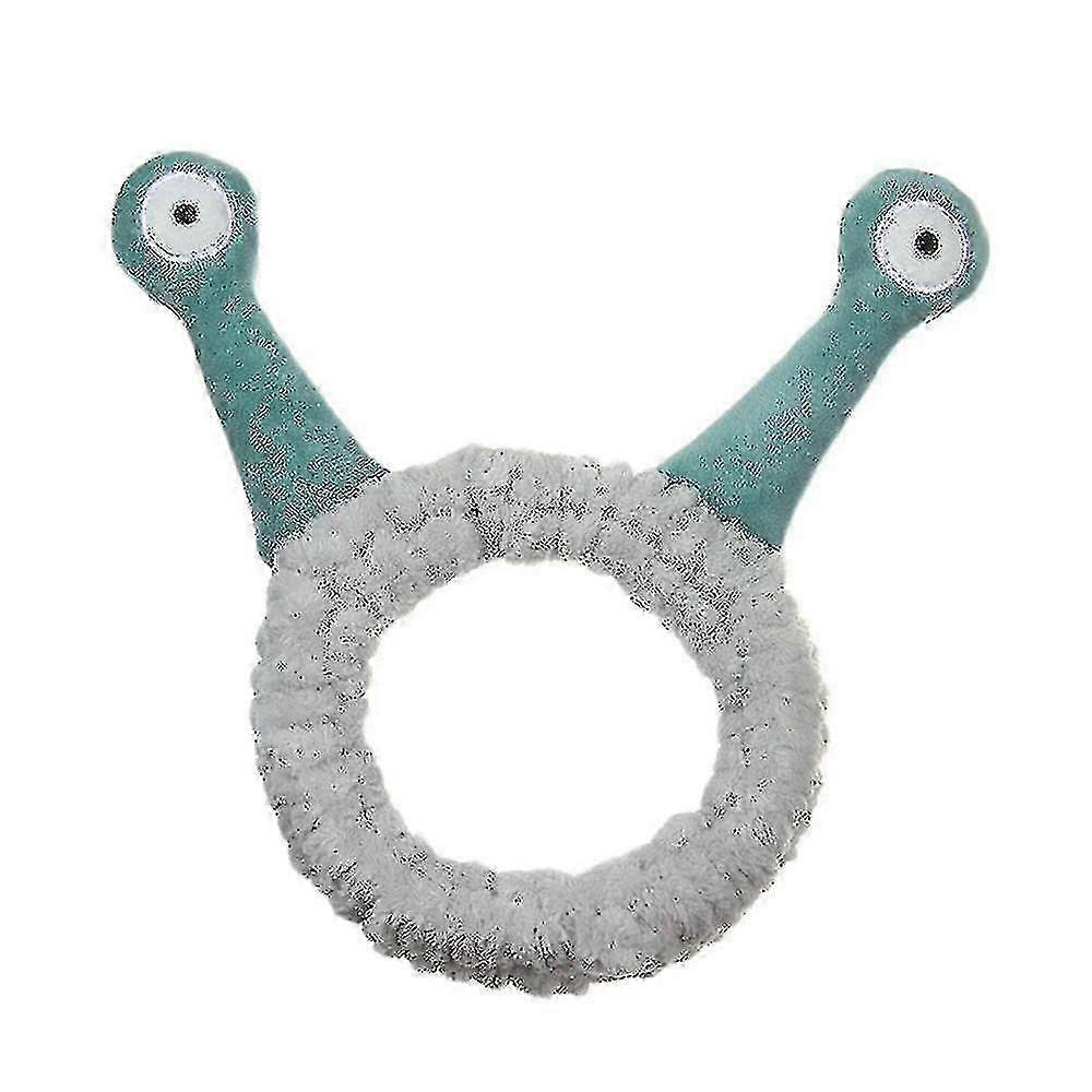 Cute Snail Antenna Eyes Plush Headband for Makeup and Face Washing
