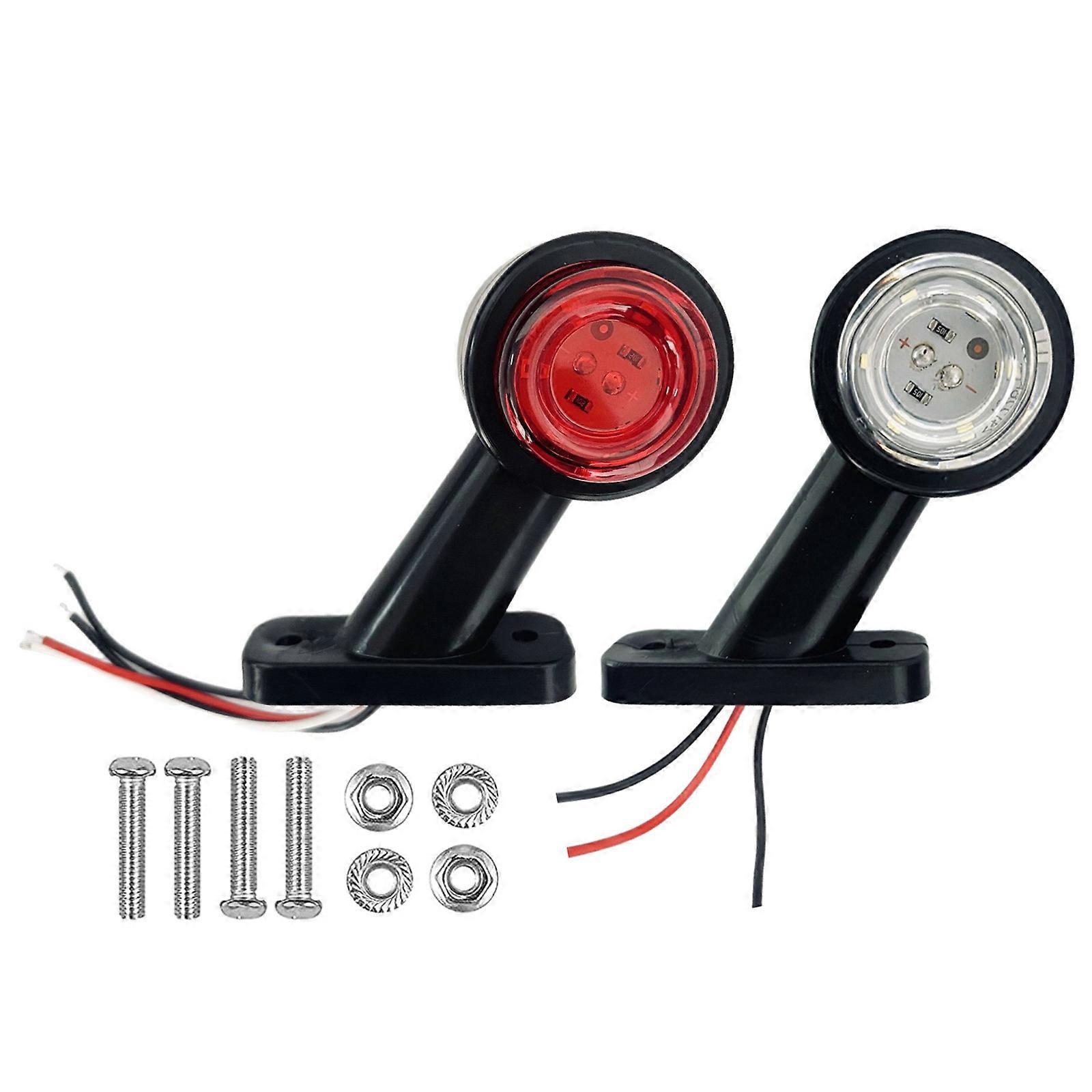 Bright ABS Side Marker Light Direct Replacement with Easy Installation Side Indicator Light for SUV Caravans Trailers