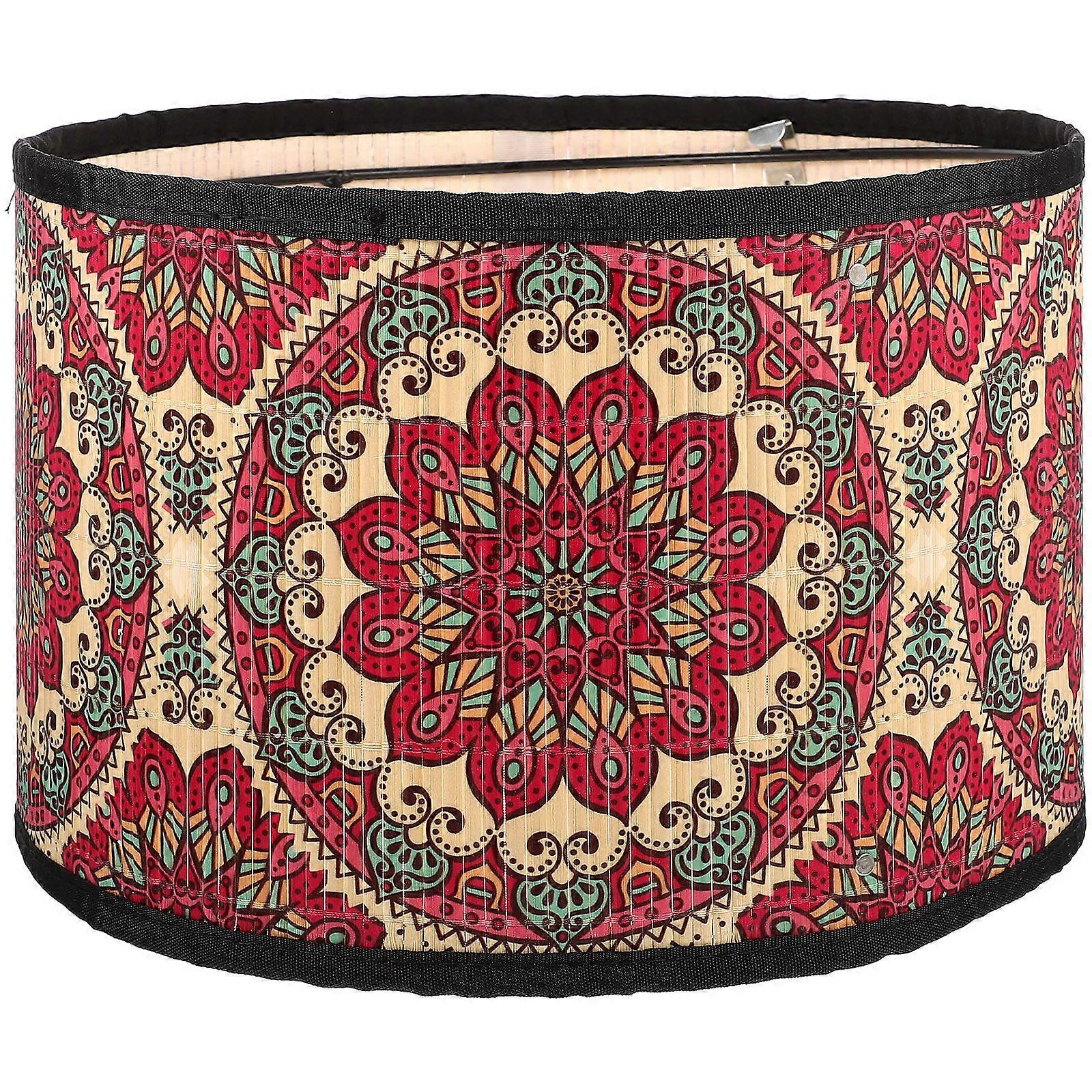 Decorative Lampshade European Retro Style Multi Color Round Shape Sturdy Structure Home Decoration 30x30x20cm 1Set