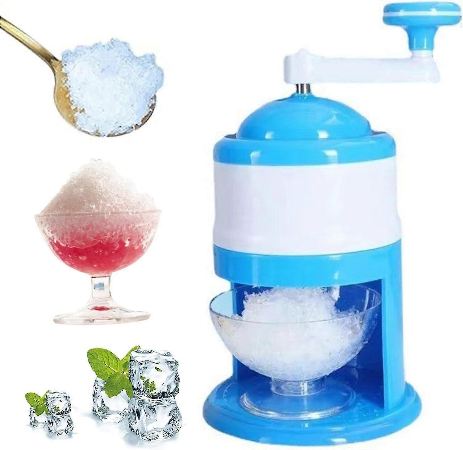 Ice Shaver And Snow Cone Machine Portable Ice Crusher Hand Shaved Ice Machine