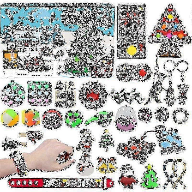 2025 WeihnachtskalenderブラインドボックスセットDIYストレスリリーフベントシュピールツォイクカウント