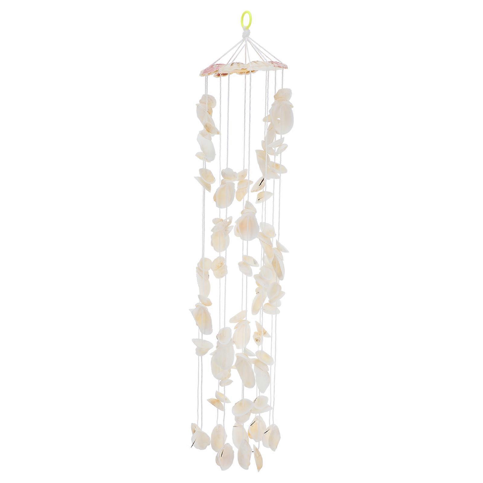 Natural Handmade Seashell Wind Chime with Melodious Sound – Decorative Shell Ornament for Home, Garden, Windows, and Doors