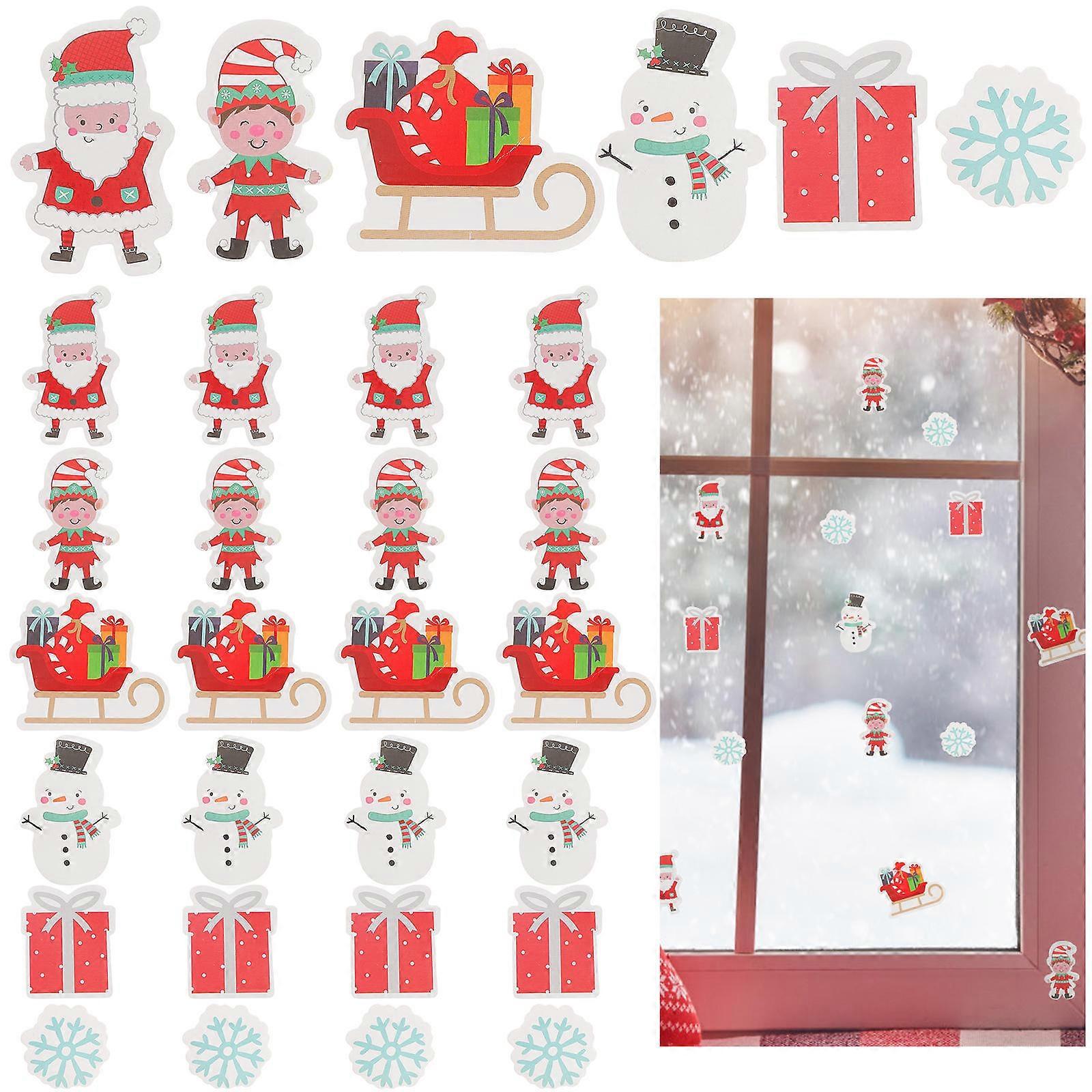 Present Stickers Christmas Decorative Items 4.5X2.5cm 40Pcs