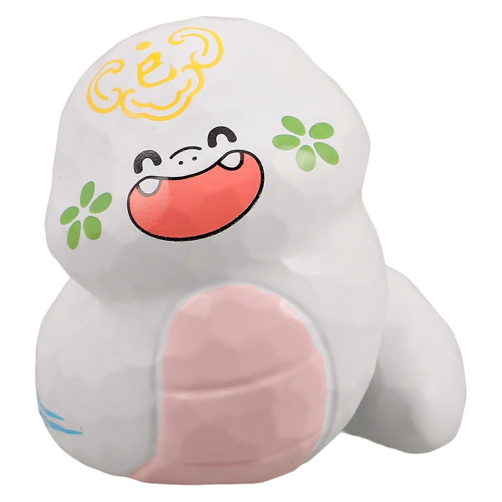 Mini Resin Snake Sculpture Zodiac Statue Good Luck Charm Wealth Symbol White 1Pack