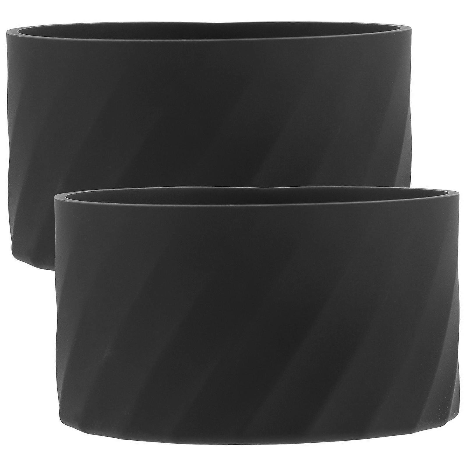 Universal Bottle Protector Circular Base Elastic Sleeve For Travel Office Use Antislip Effect 2Pcs