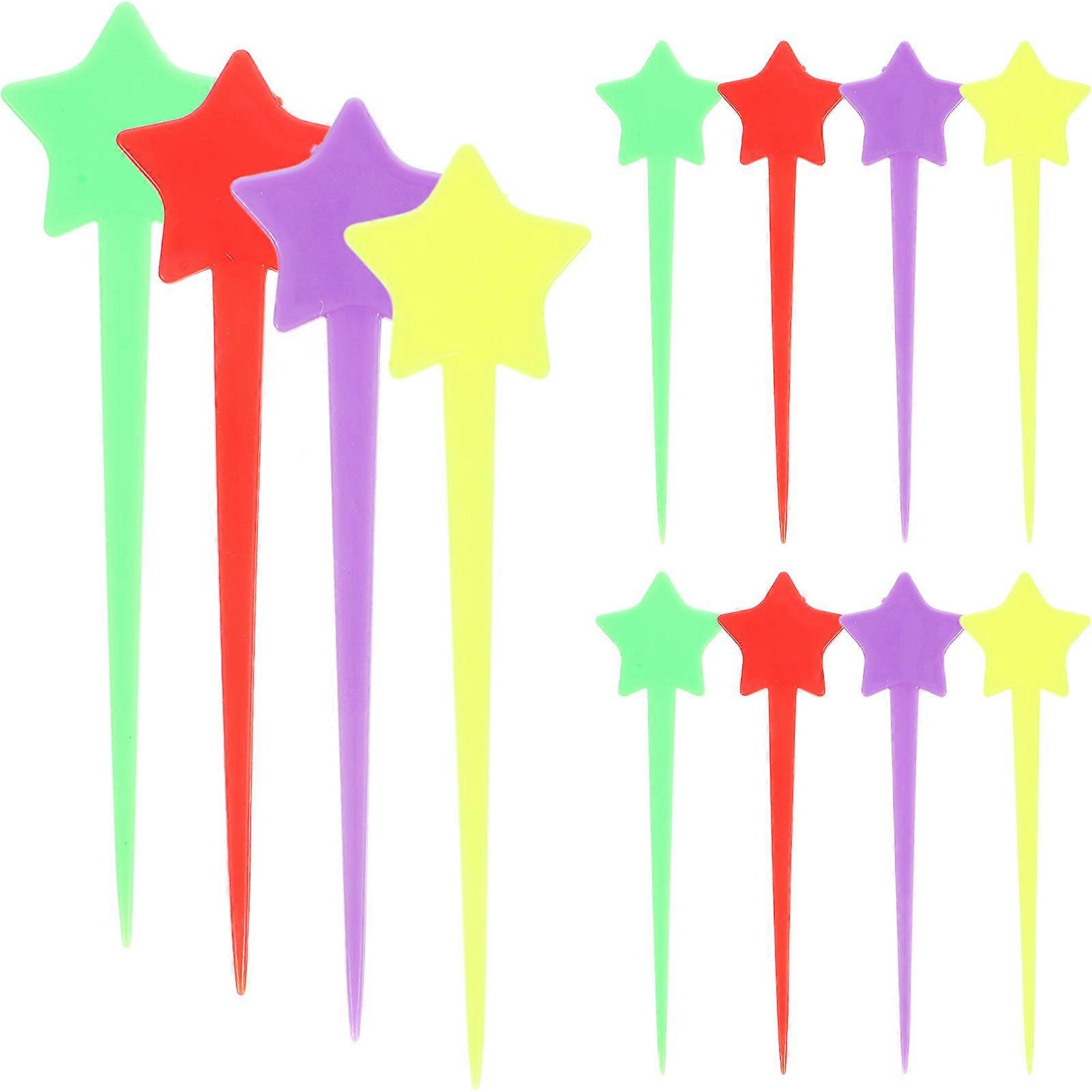 Mini Appetizer Forks Tasting Forks For Barbecues Plastic Material Cute Simple Shapes 200Pcs