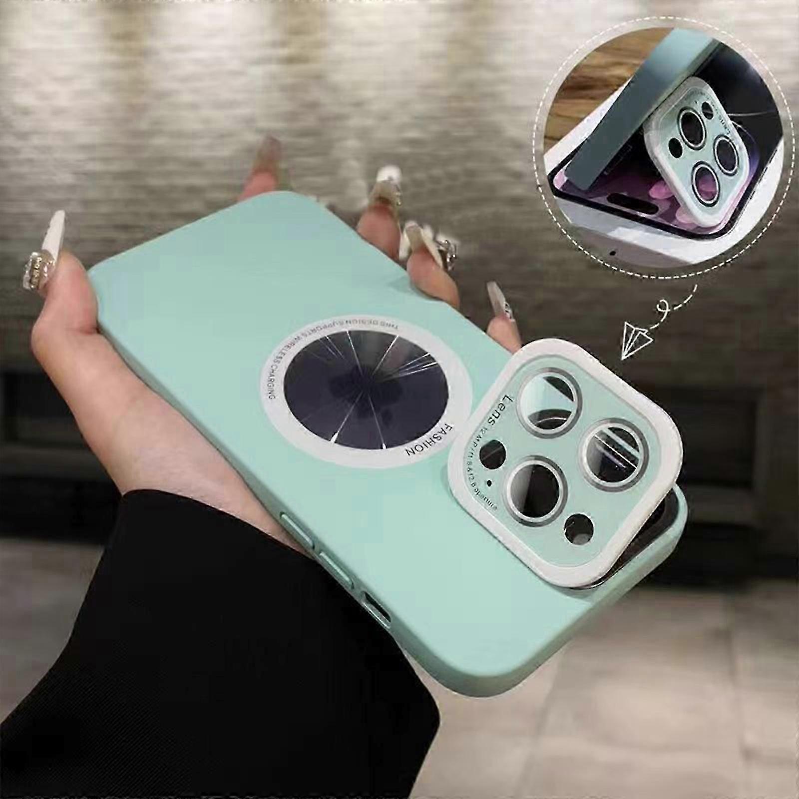Magnetic Case for iPhone 15 Pro Max/ 15 Ultra Case Camera Stand Compatible with Magsafe Camera Lens Protector Phone Case