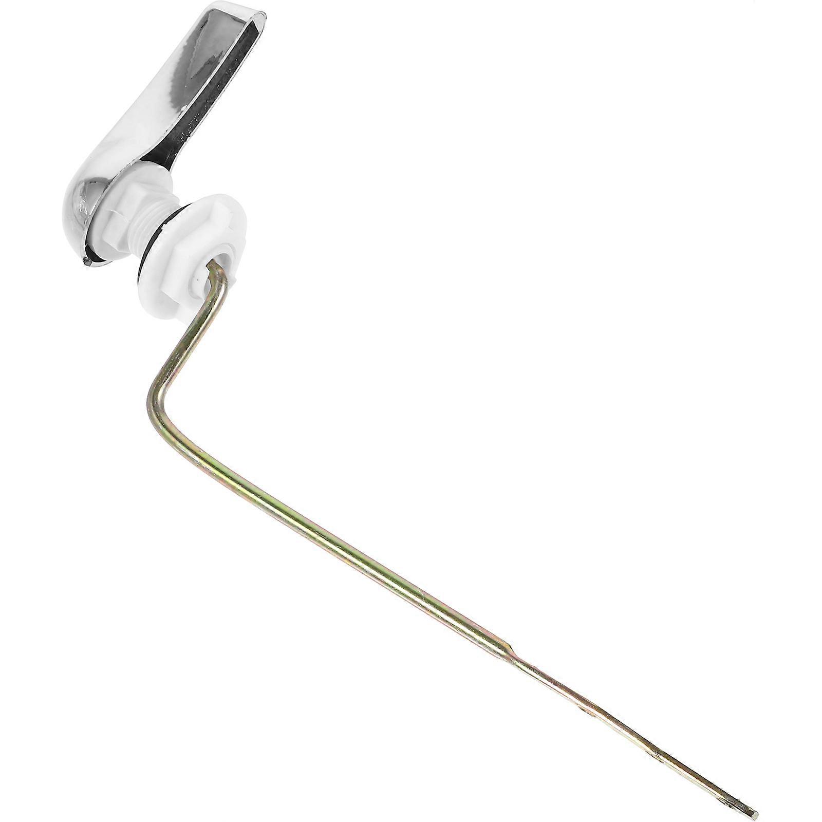 Side Mount Toilet Flush Lever Toilet Flusher Replacement Square Shape High-Gloss Electroplating 1Pcs