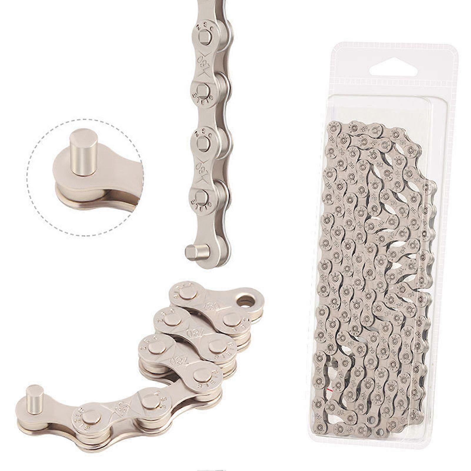 Bicycle Chains 6/7/8/9/10/11/12 Speed Bicycle Chains 116 Links MTB Mountain Bike ChainsYMQX)