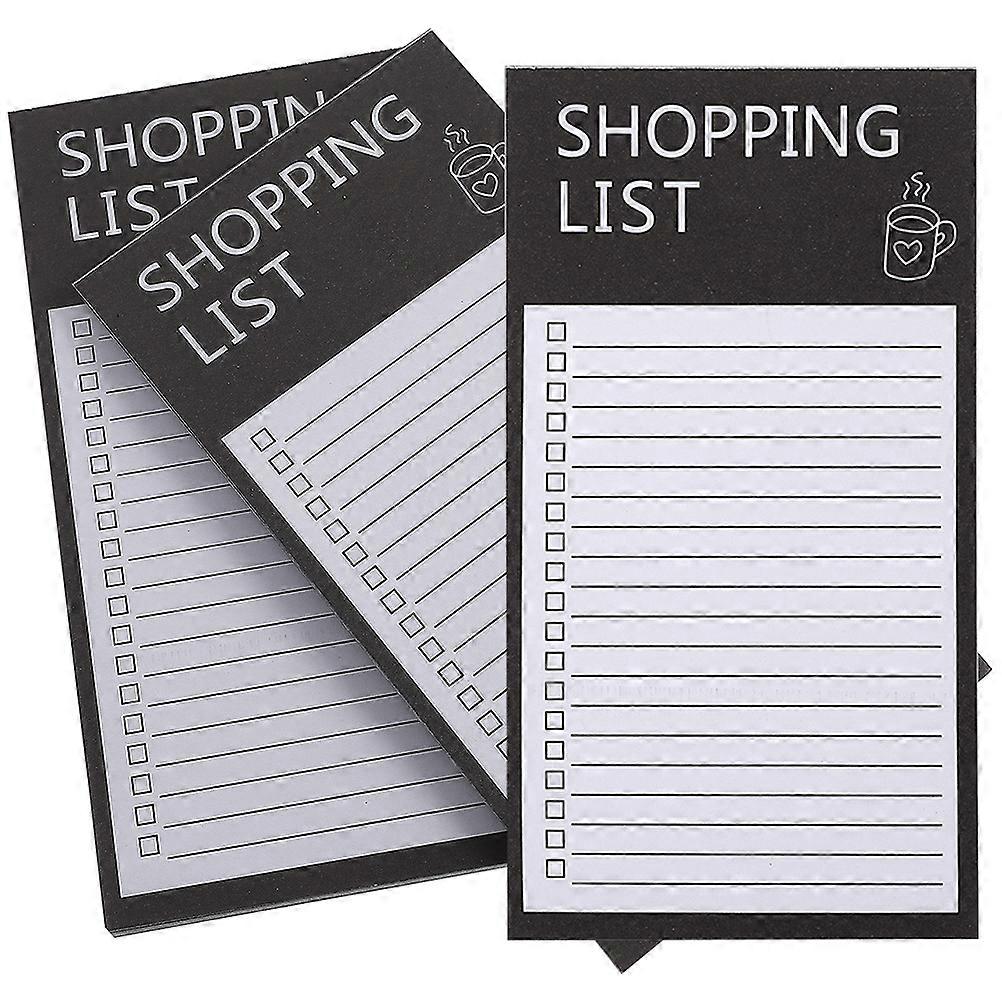 Grocery List Notepad For Home Use Practical Rectangular Paper Notepad 3Pack