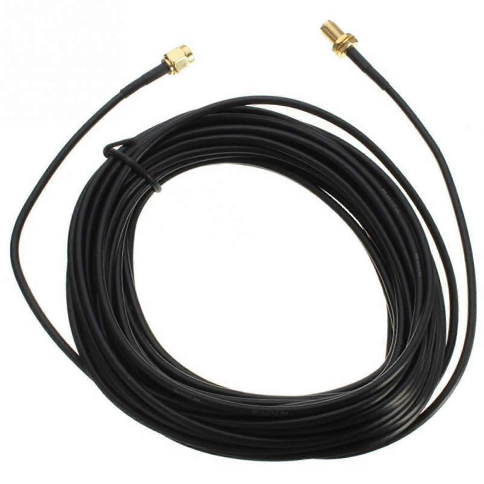 RG174 coaxial cable for electrical wire, WiFi router, stable signal 50 Ohm, PC universal extension cable (Color: 6 meters)
