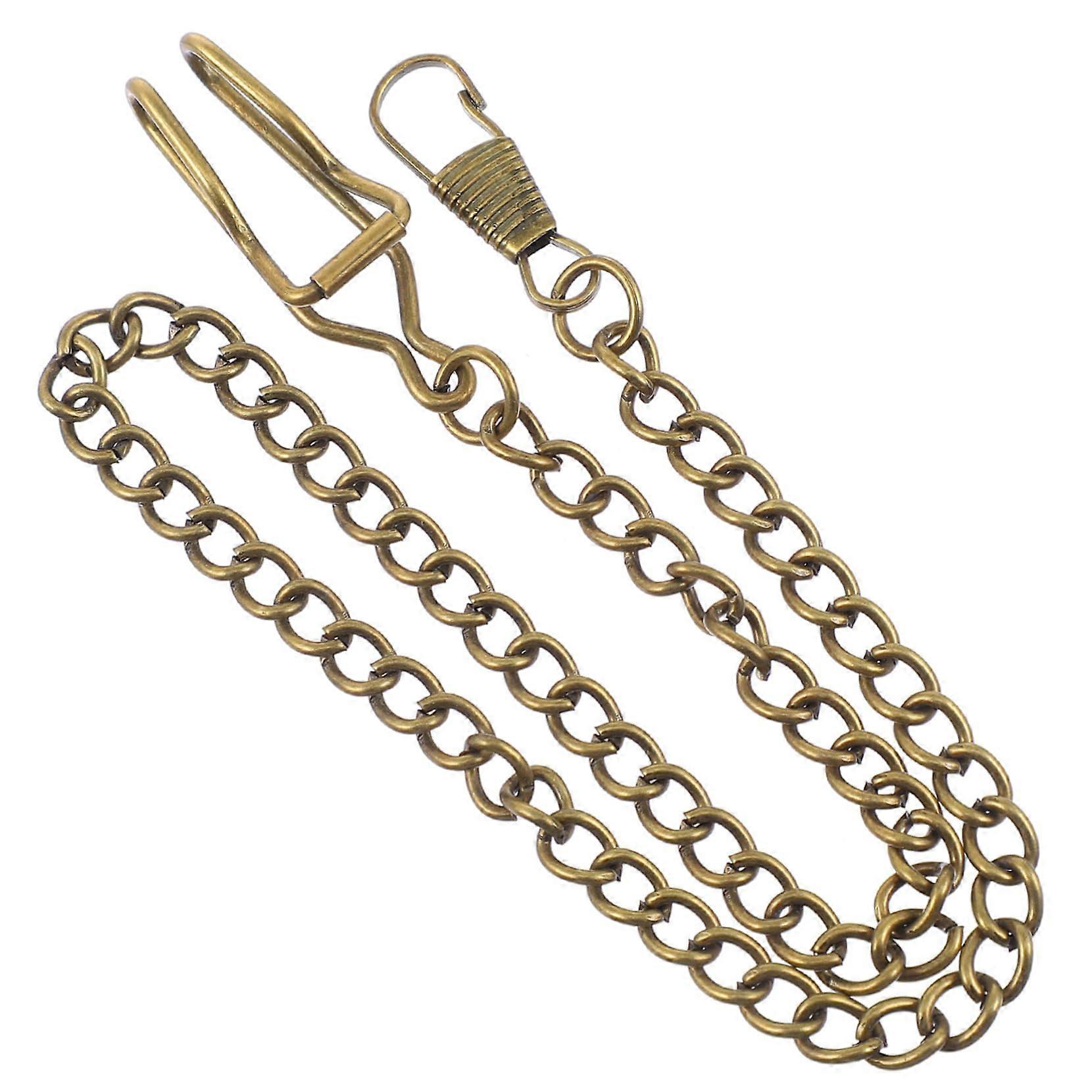 3Piece Pocket Watch Chain Set, Alloy Antique Decorative Watch Chain with Clasp for Stylish Pocket Watch Wearers