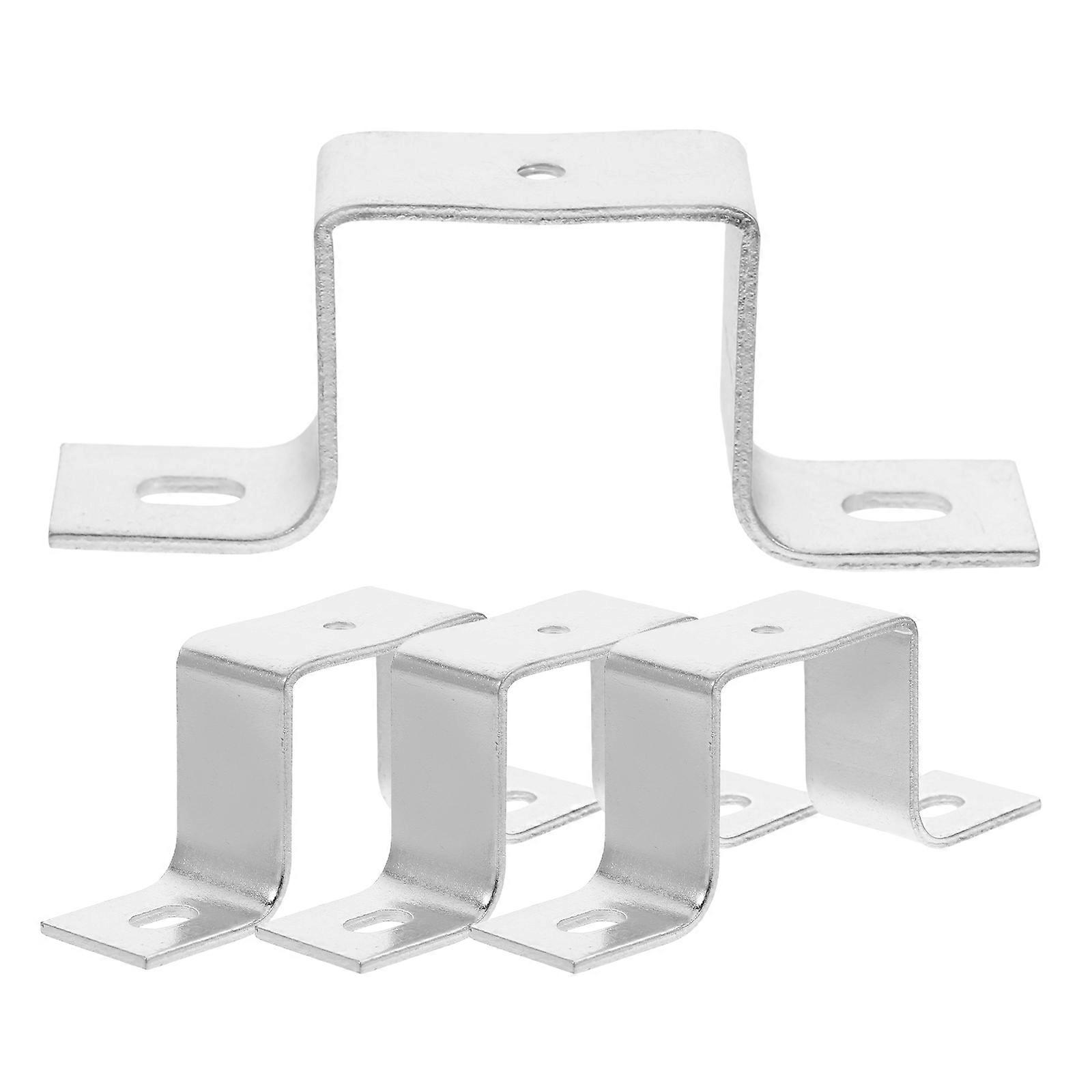 4pcs βραχίονες σιδηροτροχιών μετάλλων χαλκού σχήματος U για την υποστήριξη δοκών κρεβατιών, εύκολη εγκατάσταση, σταθερή τοποθέτηση εξοπλισμού για οικιακή και εμπορική χρήση