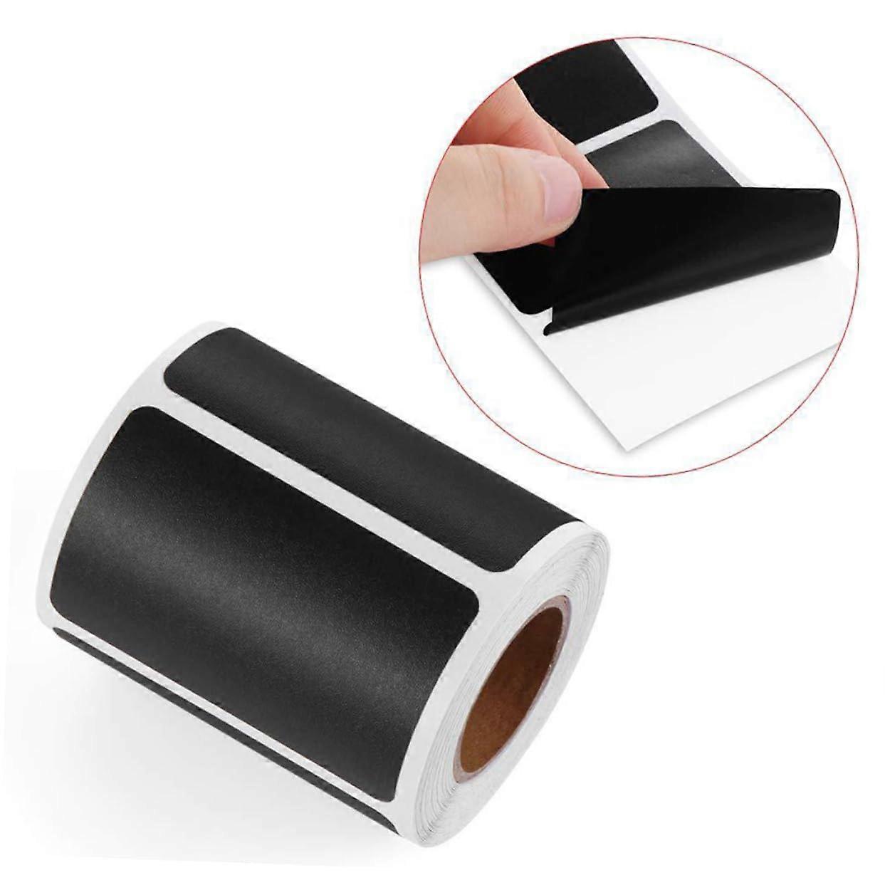 Rectangular Blackboard Labels 150 Pack Removable Eco Friendly Stickers For Containers Kitchen Birthday Party Black