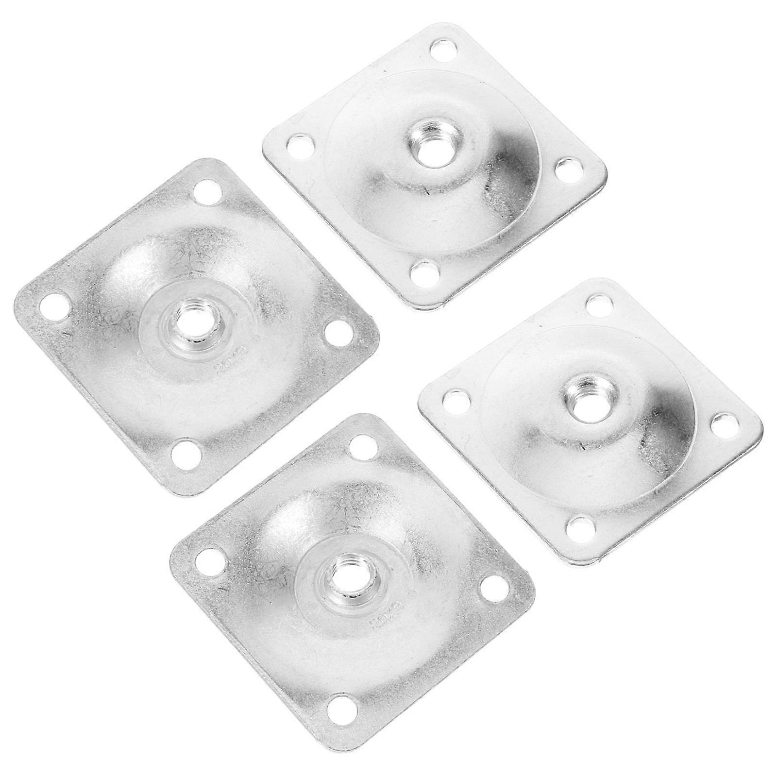 4pcs Angled Leg Mounting Plates for Furniture Leg Support and Connector Feet