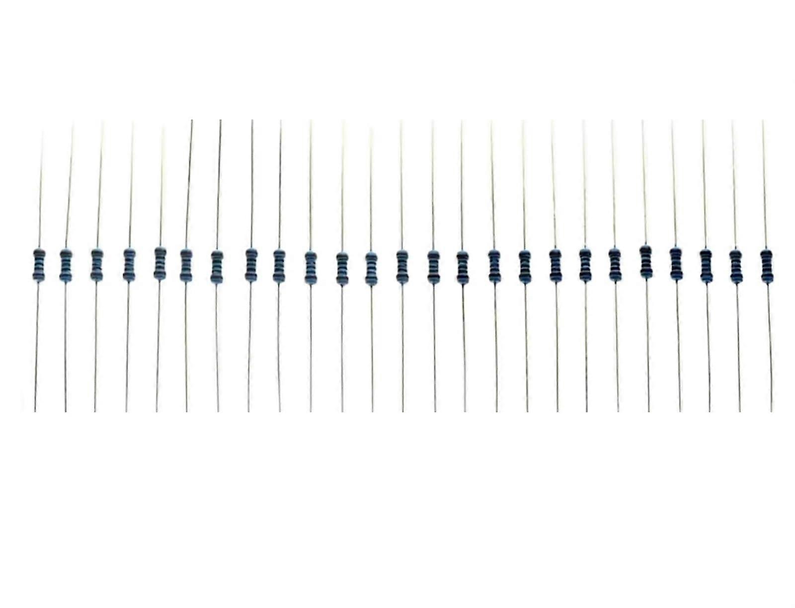 1/4W Film Resistor 100 Pieces Lot 360R 390R 430R 470R 510R 0.25W 1% Precision Resistors Color Band Specifications