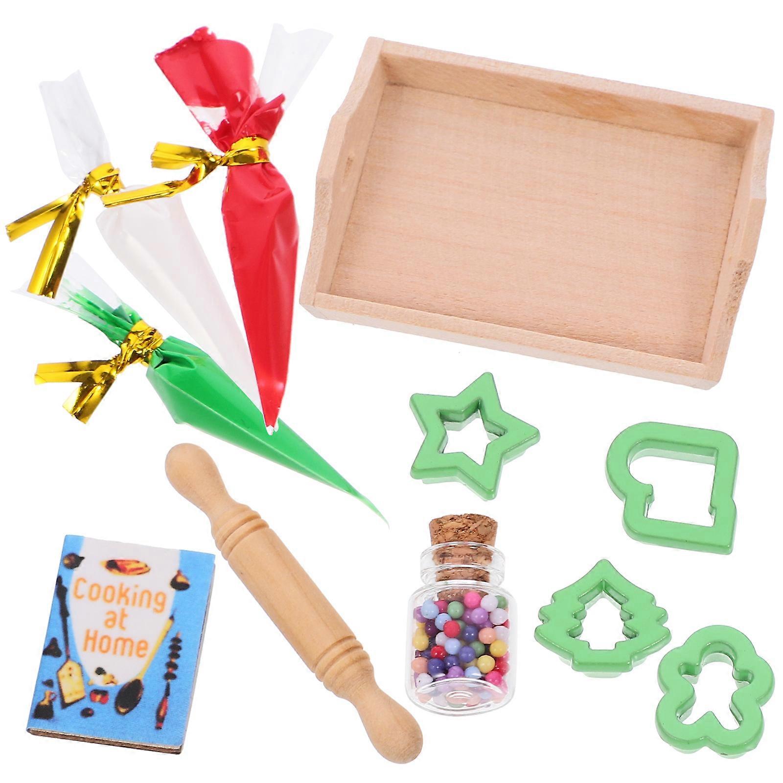 1 Set of Simulation Baking Tools Models Mini Dollhouse Decor Miniature House Baking Models