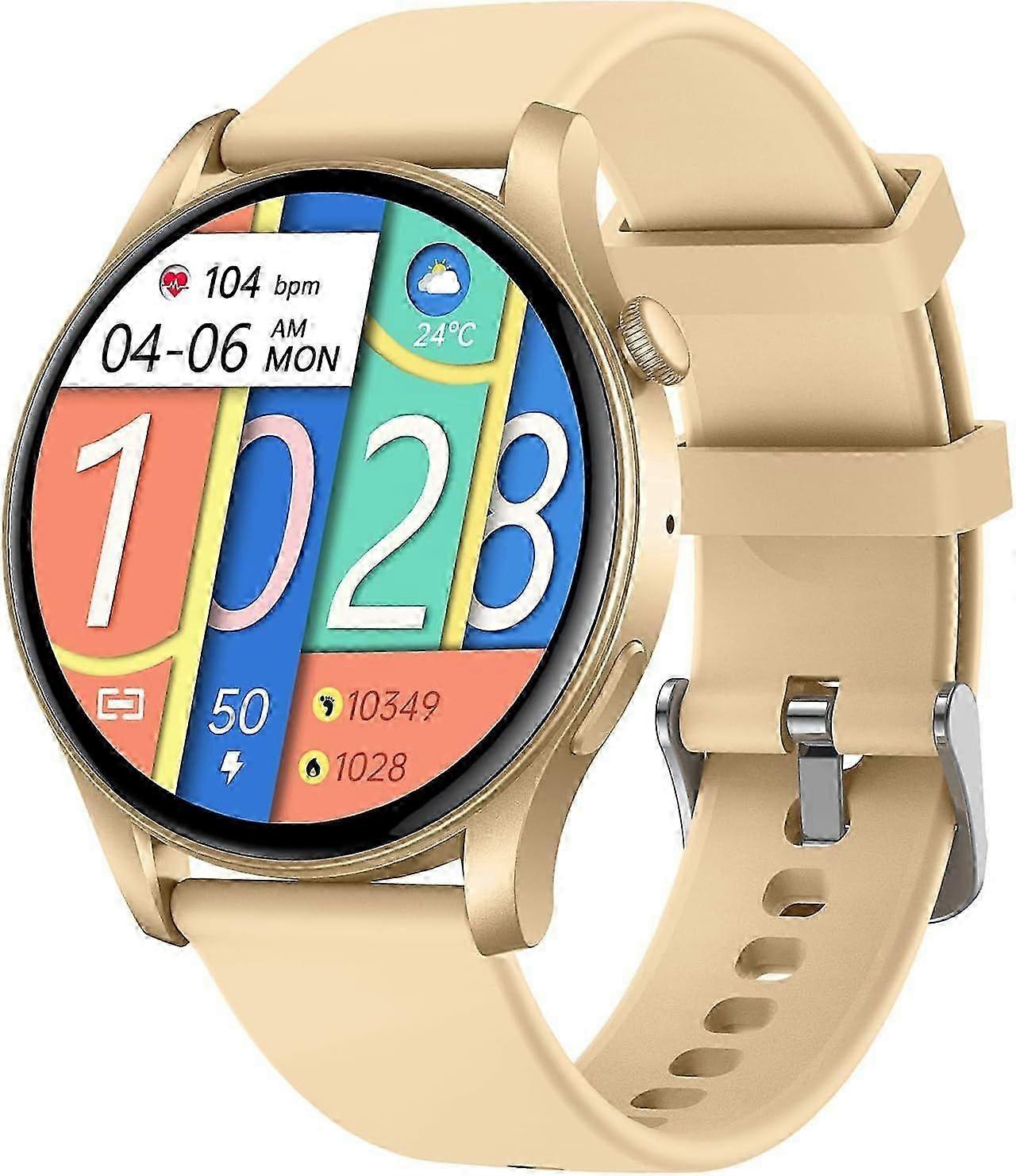 שעון חכם 1.43 "amoled מסך מגע bluetoocall עם קצב לב לחץ דם צג שינה 100+ מצבי ספורט גשש כושר עמיד למים