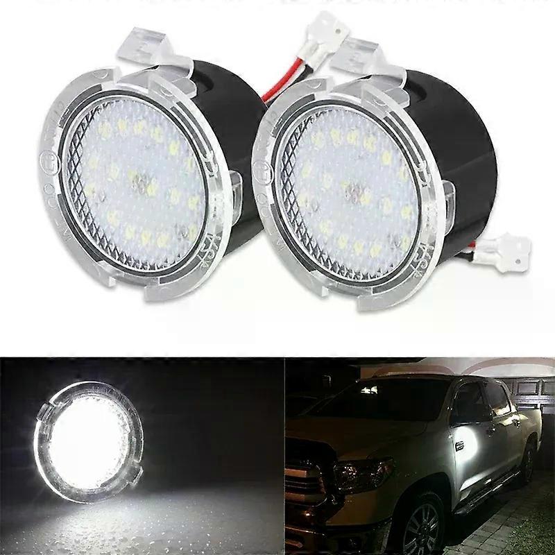 2PCS LED Side Under Mirror Puddle Light For Ford Focus C-Max Kuga Mondeo Mondeo Fusion Ranger Expedition F-150 Edge S-Max 12V