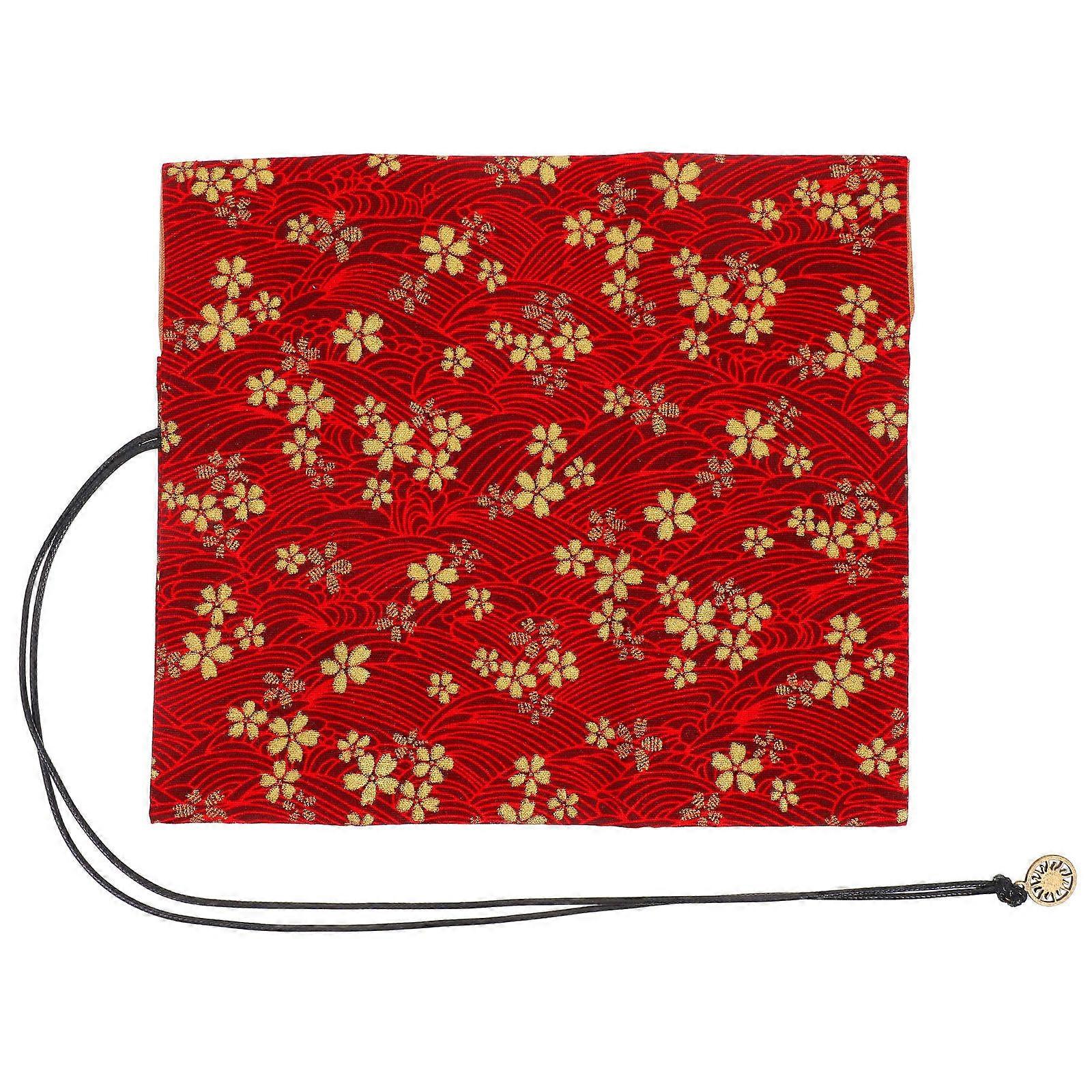 Pencils Storage Wrap Pouch Golden Color Cylindrical When Rolled Up For Artists 1Pack